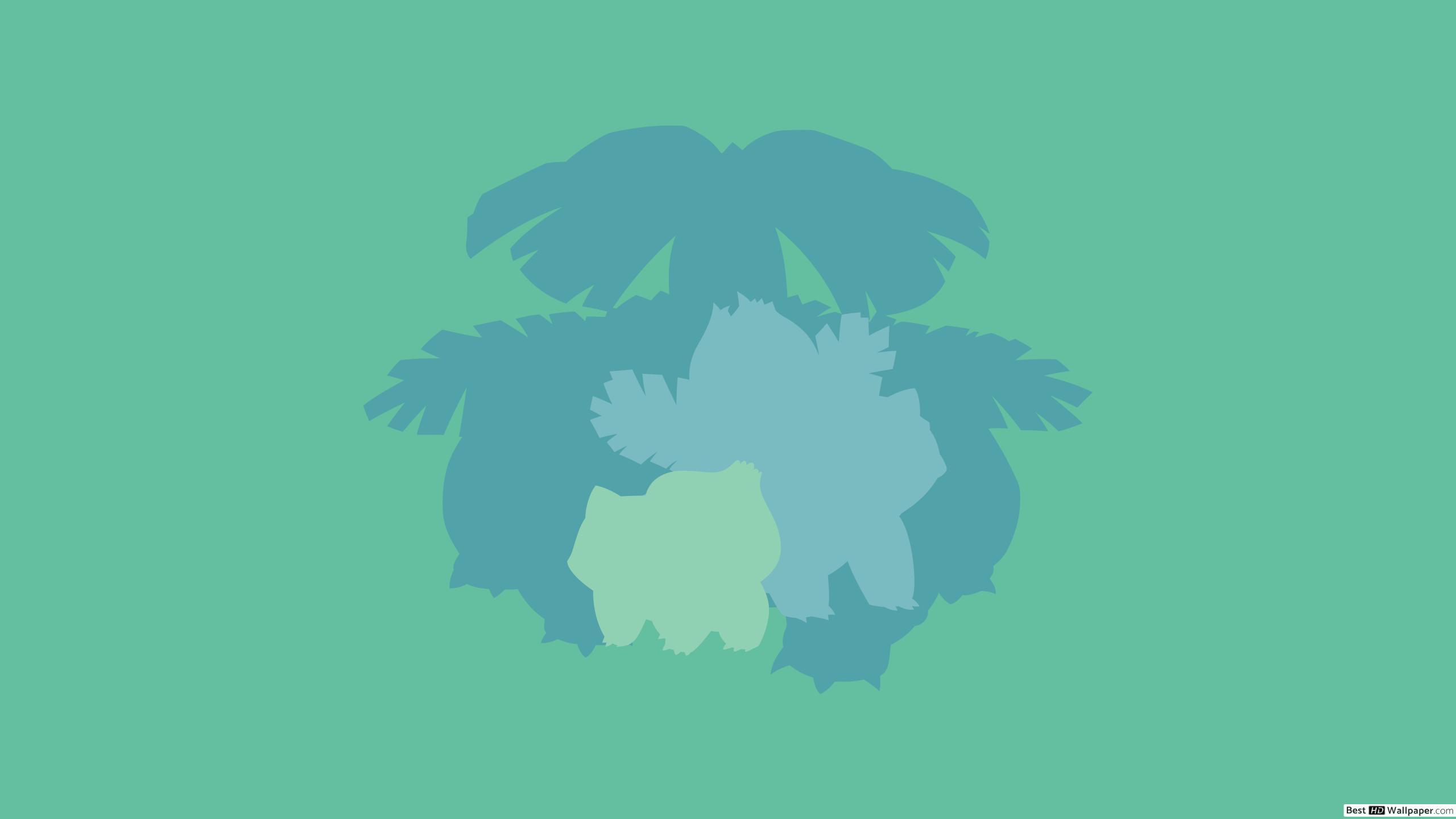2560x1440 Bulbasaur, Ivysaur& Venusaur of Pokemon HD wallpaper download