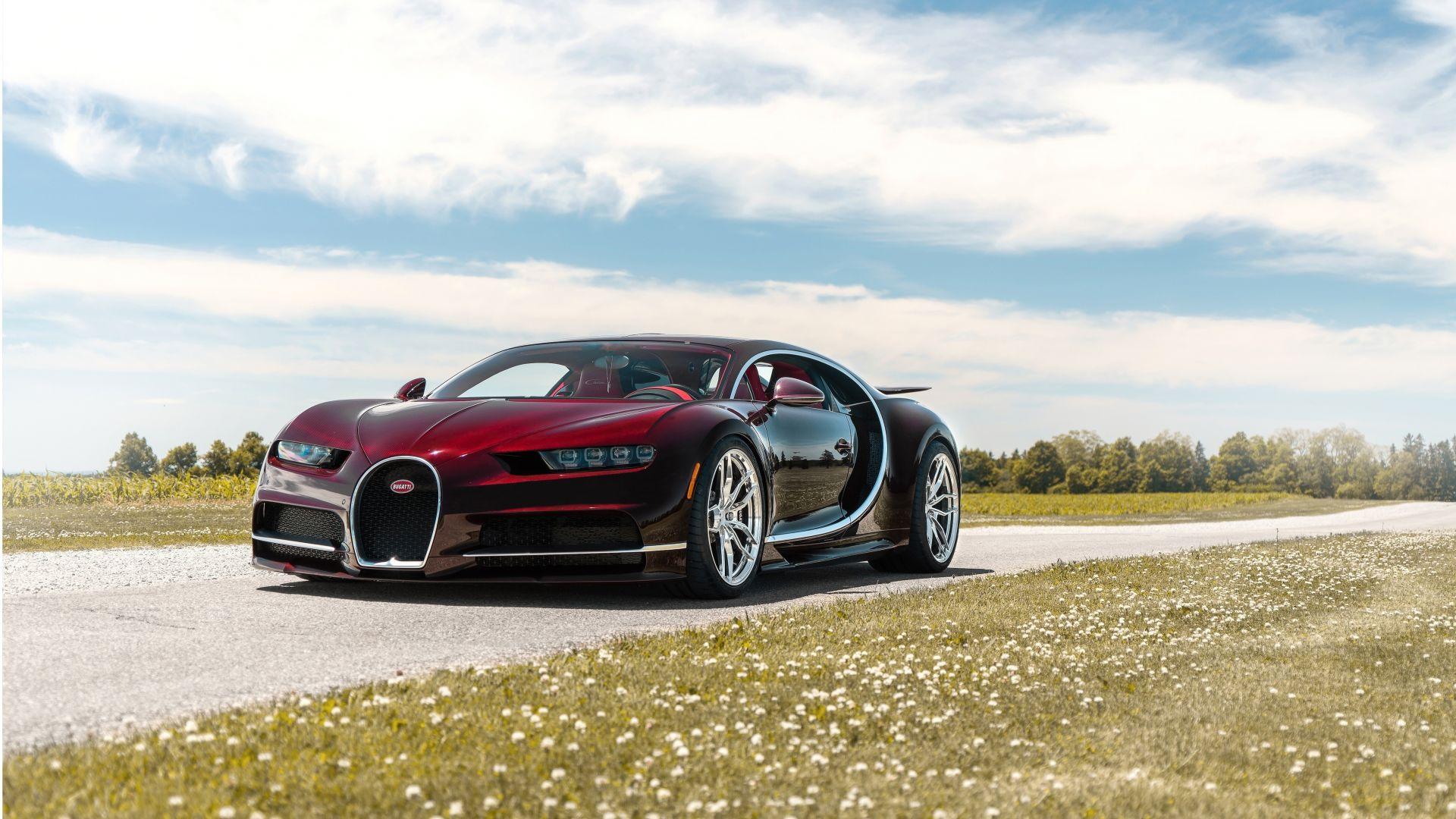1920x1080 Desktop wallpaper luxury car, red, bugatti chiron, HD image, picture, background, 2d0fab