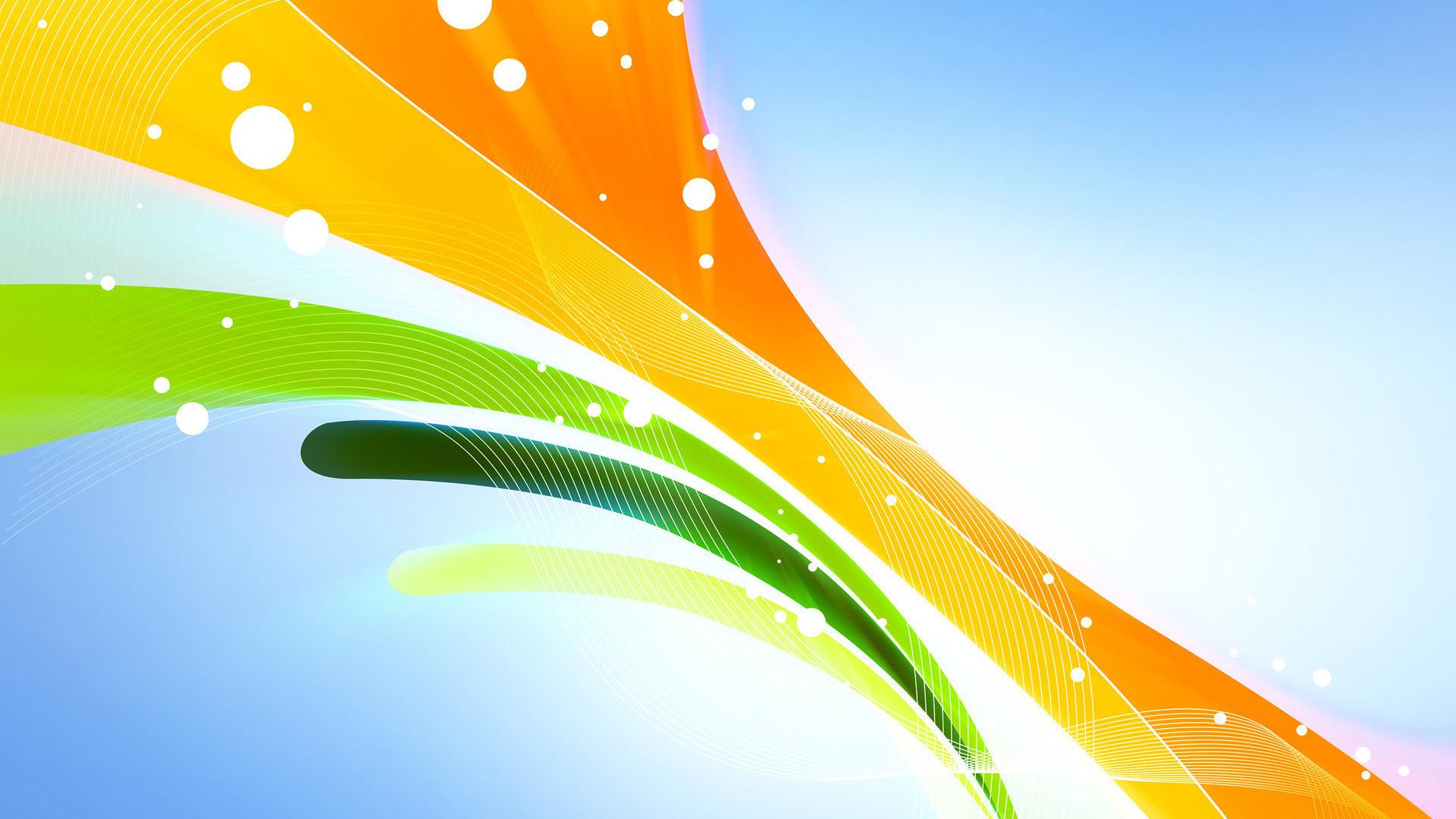 1920x1080 1920x1080 Abstraction, background, yellow, orange, green, lines