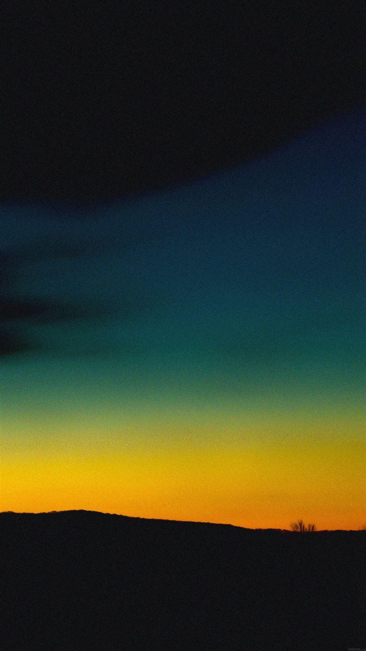 750x1334 Orange Green Sky Sunset Nature iPhone 8 Wallpaper Free Download