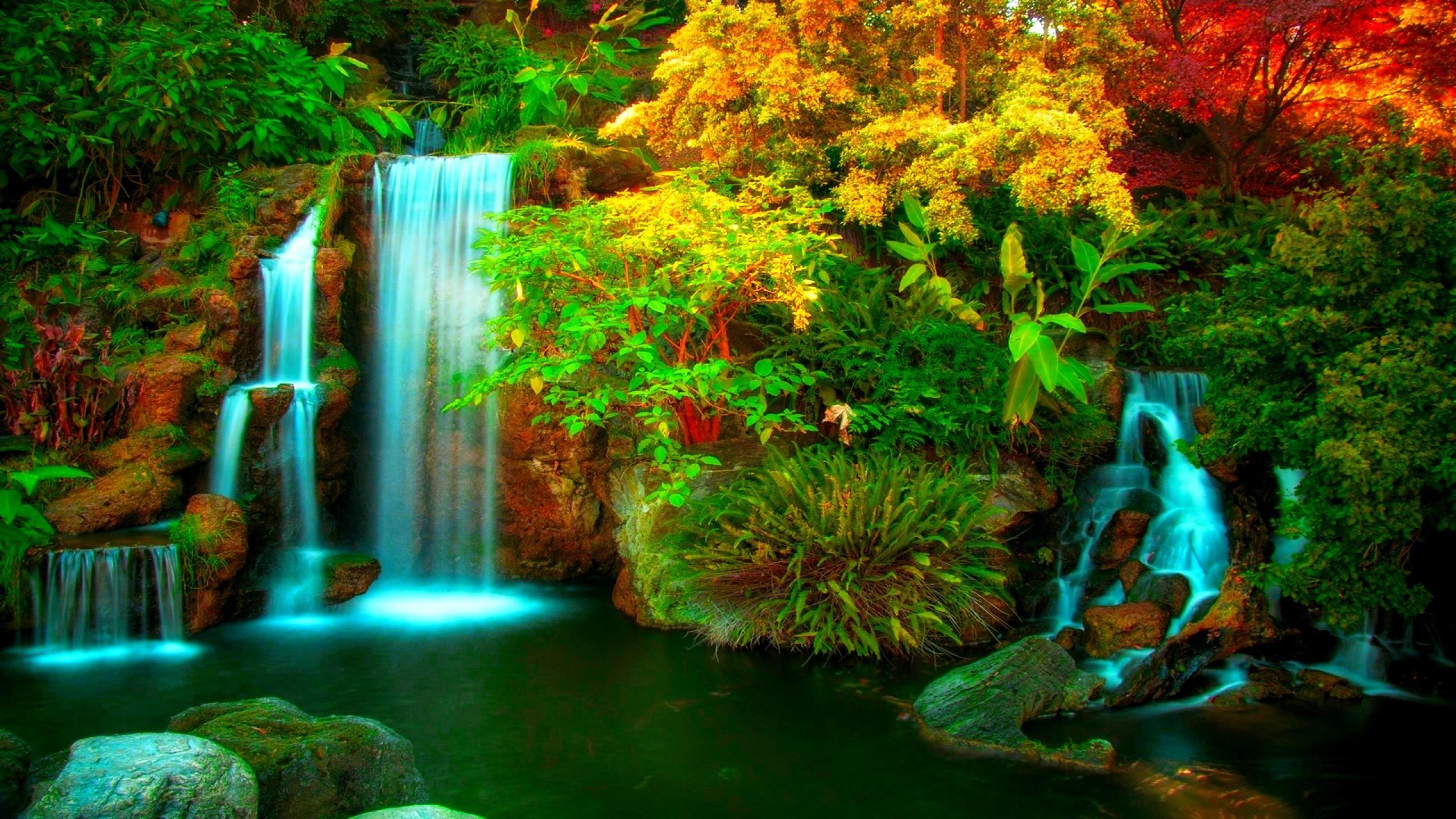 2560x1440 waterfalls HD Wallpaper. Waterfall, Waterfall wallpaper, Waterfall photo
