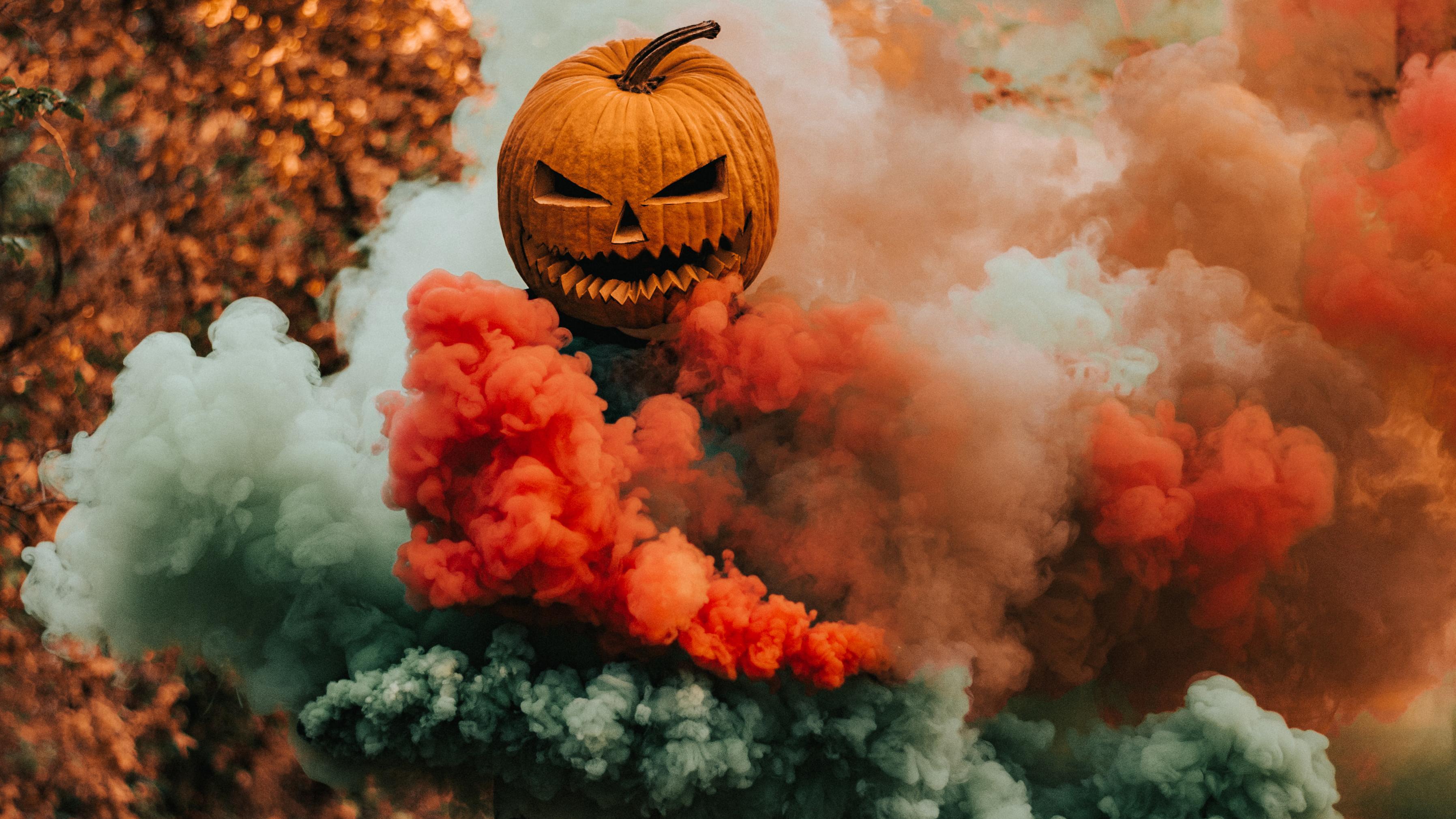 3591x2020 Pumpkin Helmet Guy Smoke 4k, HD Photography, 4k Wallpaper, Image, Background, Photo and Picture