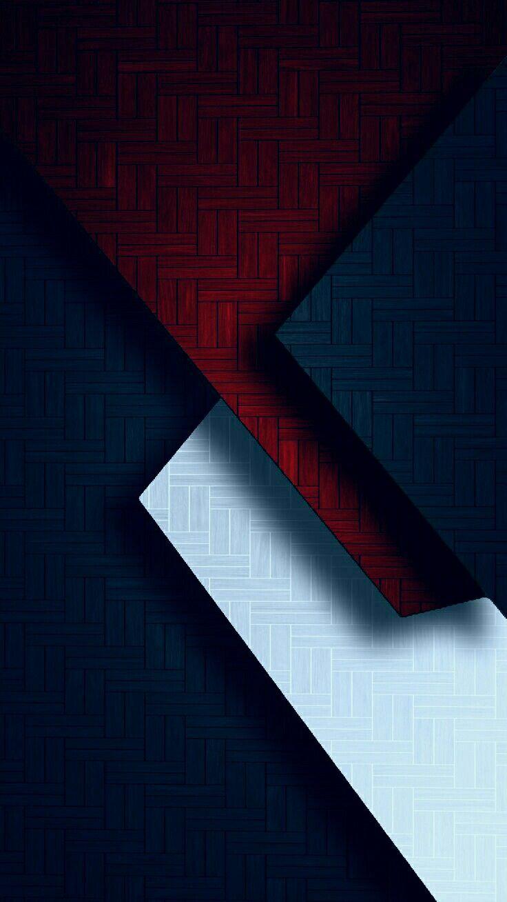736x1308 Red And Blue Geometric HD Wallpaper