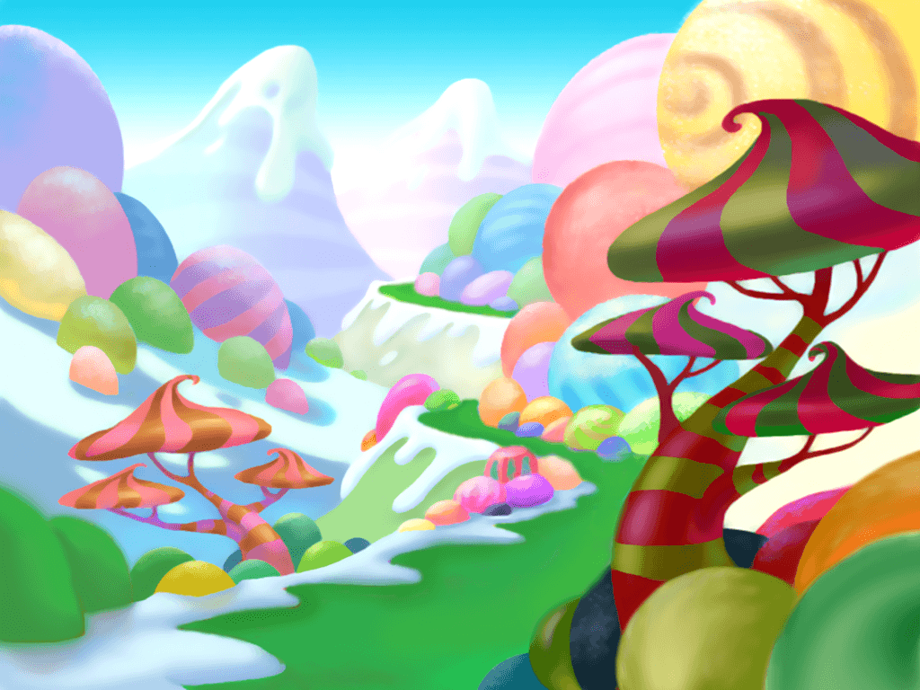 1024x768 Candyland Wallpaper