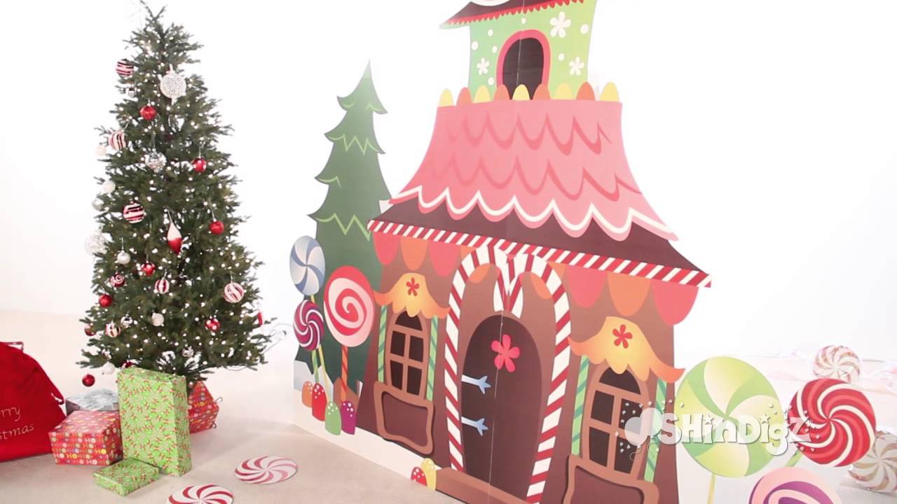 1280x720 Gingerbread House Standee Supplies Christmas Decorations