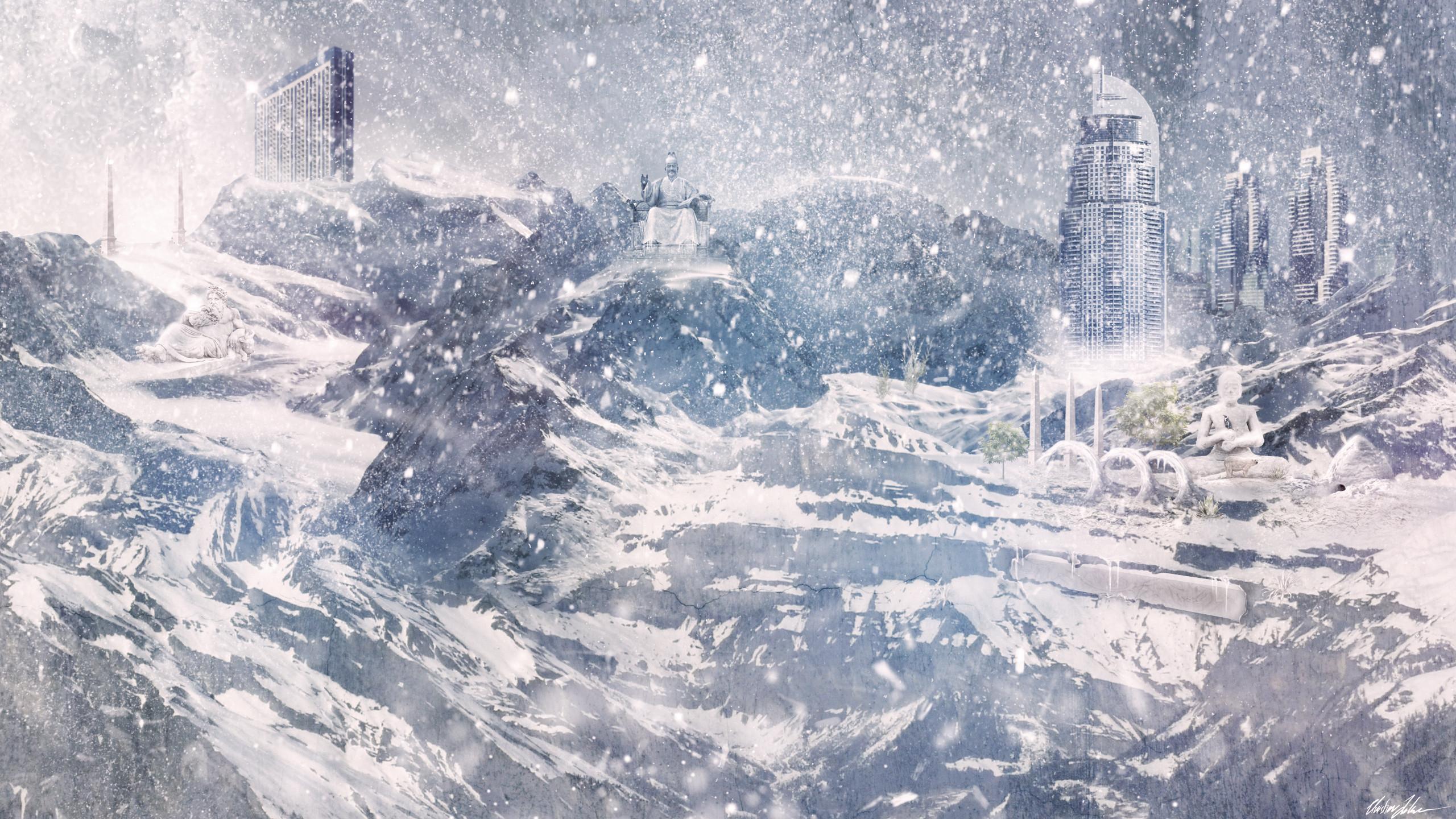 2560x1440 Snowstorm Wallpaper. Snowstorm Wallpaper, Snowstorm Wallpaper Eerie and Chickadee Snowstorm Wallpaper