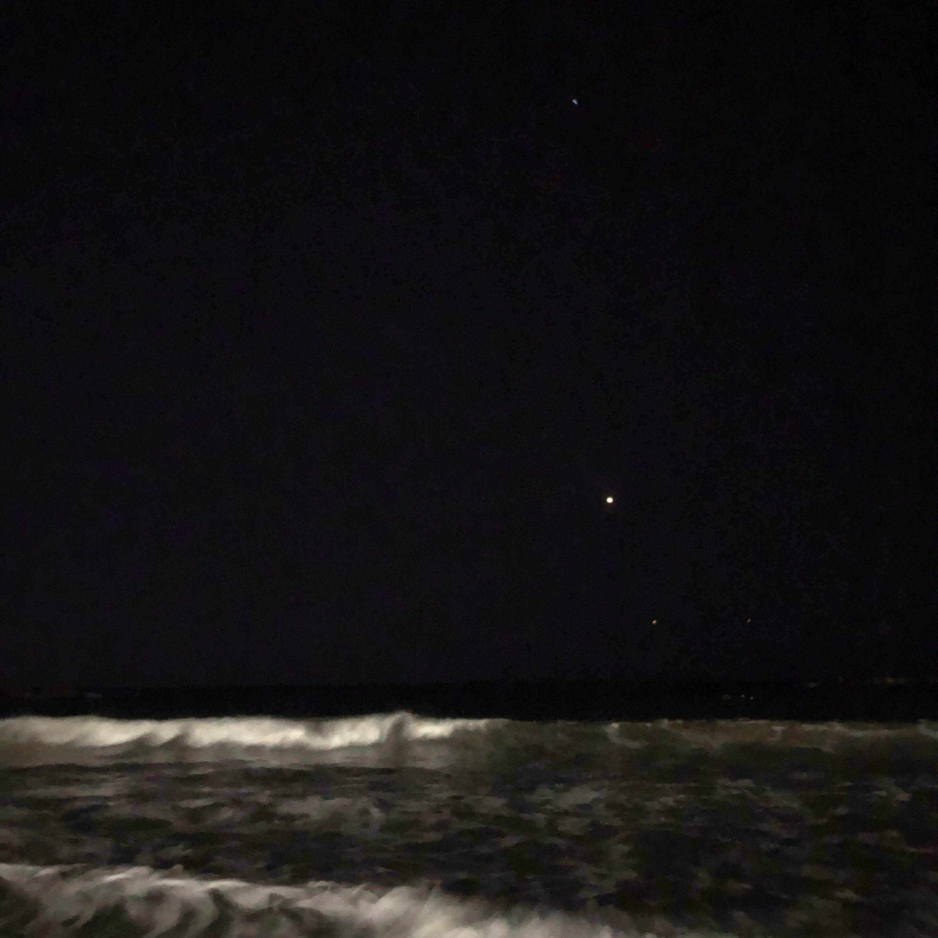 3024x3024 Night in the beach. Night aesthetic, Beach at night, Dark beach