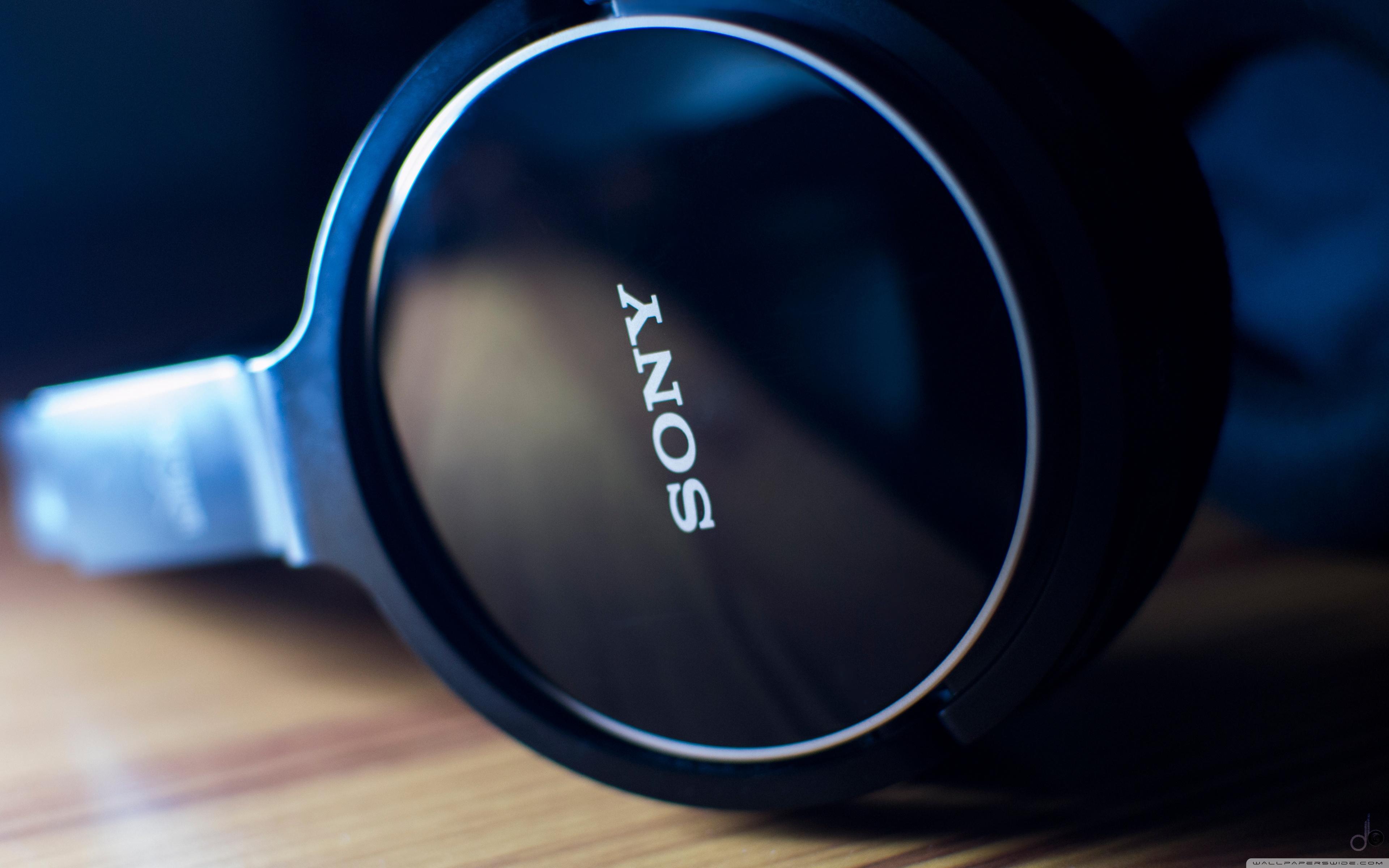3840x2400 Download Sony Over Ear Headphone UltraHD Wallpaper