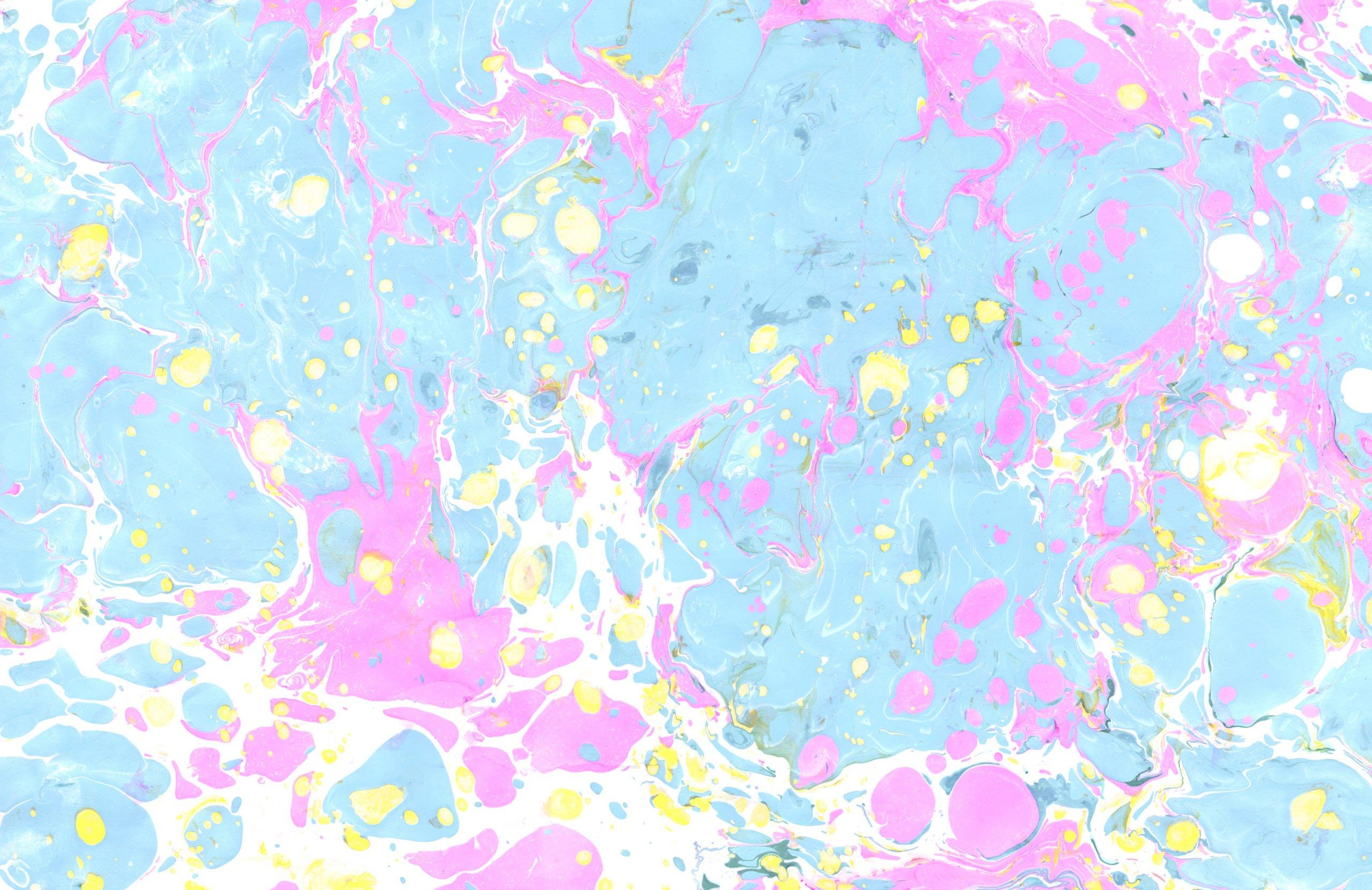2560x1661 Pink & Blue Pastel Marbled Wallpaper Mural
