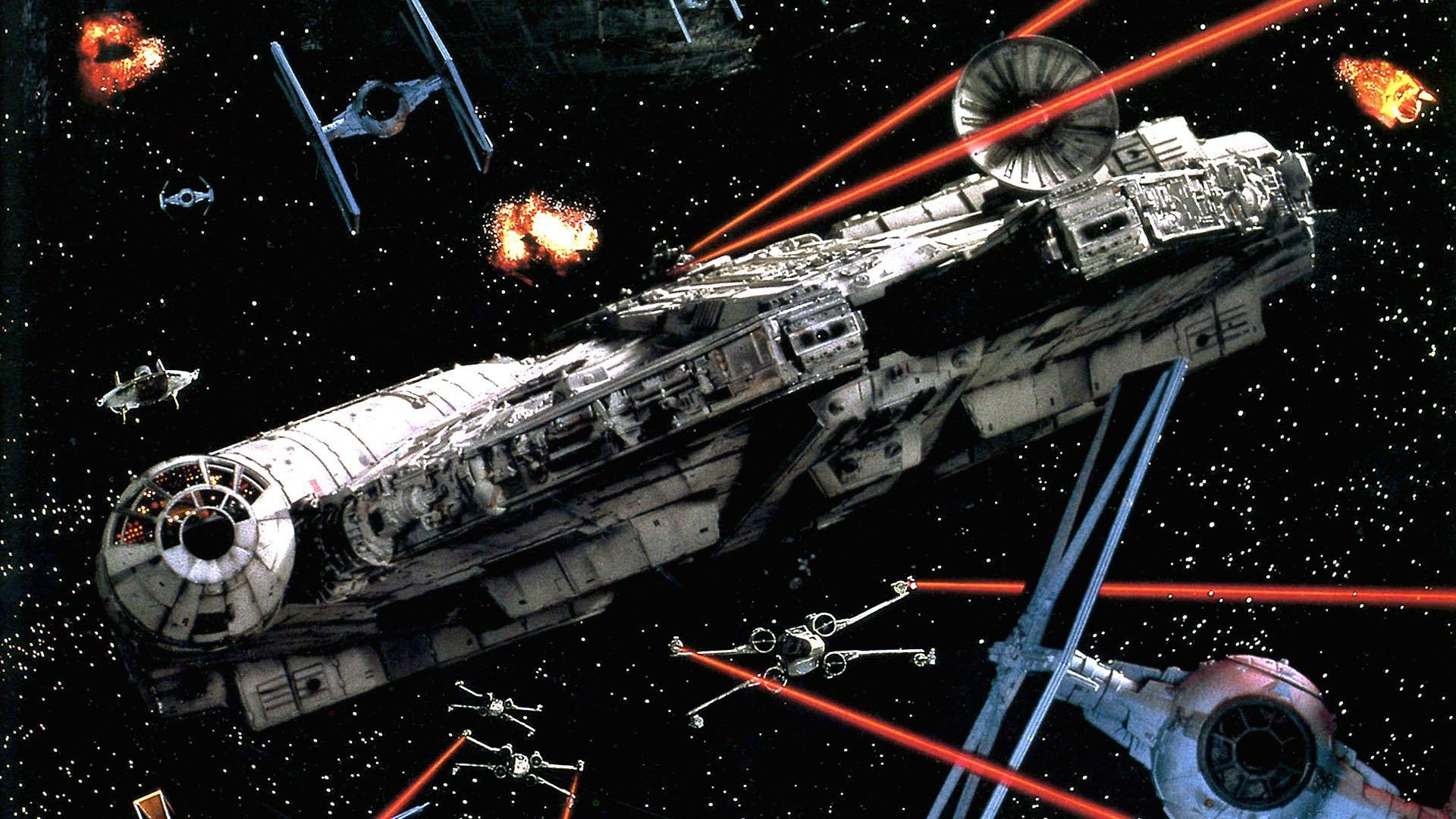 1920x1080 Star Wars Space Battle iPhone Wallpaper