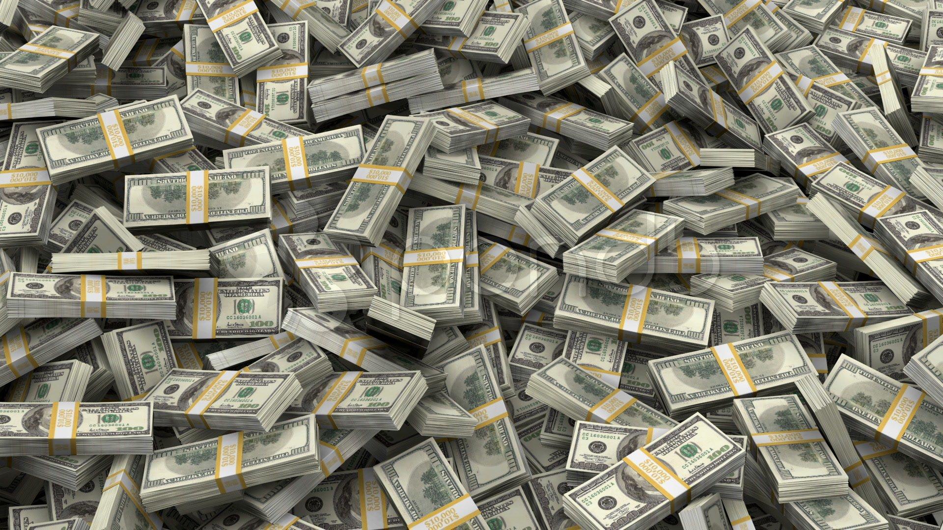 1920x1080 Money Stacks Wallpaper