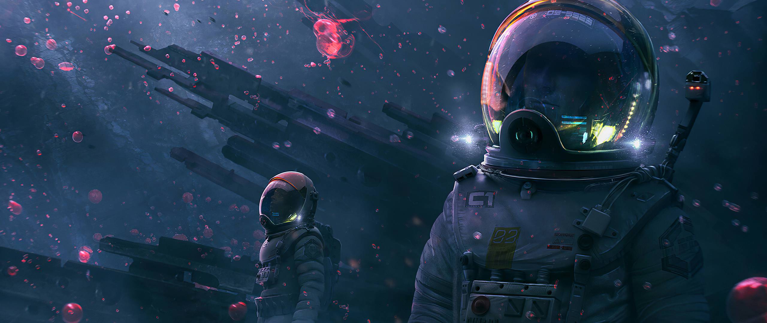 2560x1080 Astronaut Digital Art 2560x1080 Resolution Wallpaper, HD Artist 4K Wallpaper