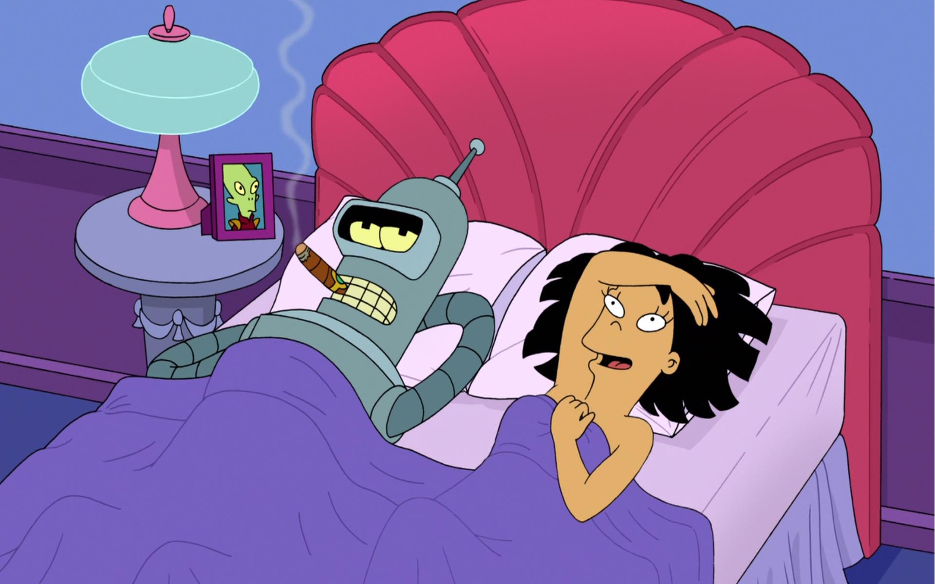 1920x1200 Futurama Wallpaper HD Quality Bender E Amy