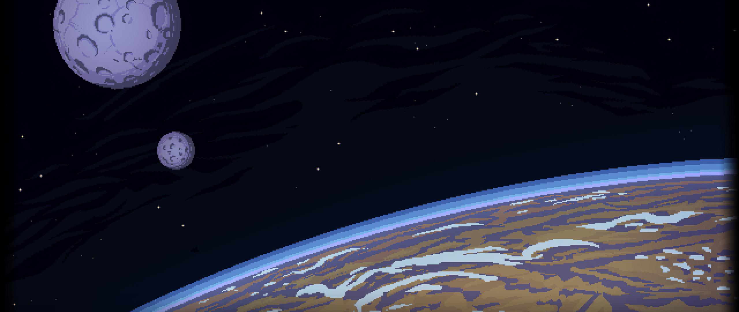 2560x1080 Planet Pixel Art 4k 2560x1080 Resolution HD 4k Wallpaper, Image, Background, Photo and Picture