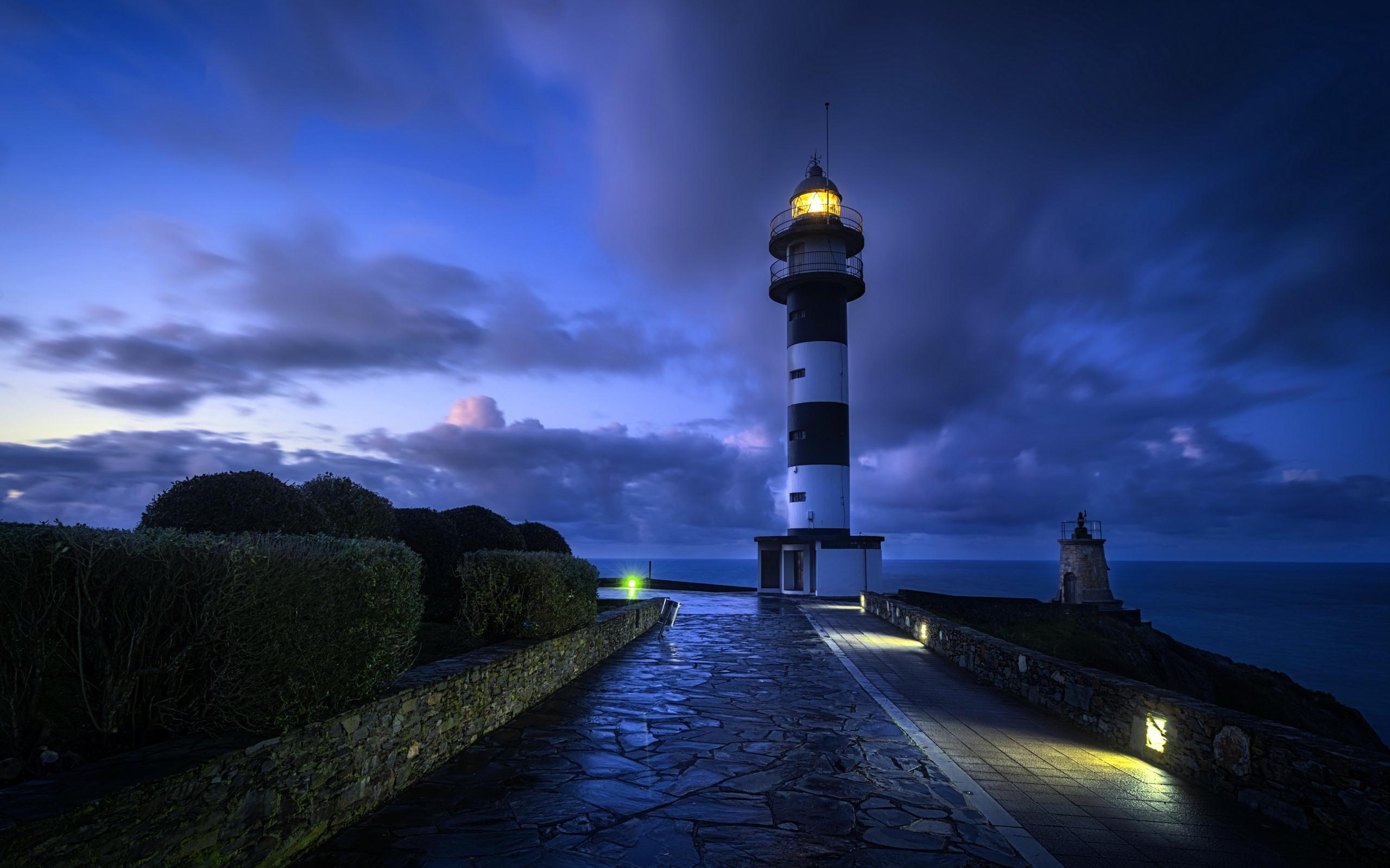 Lighthouse at Night Wallpapers Top Free