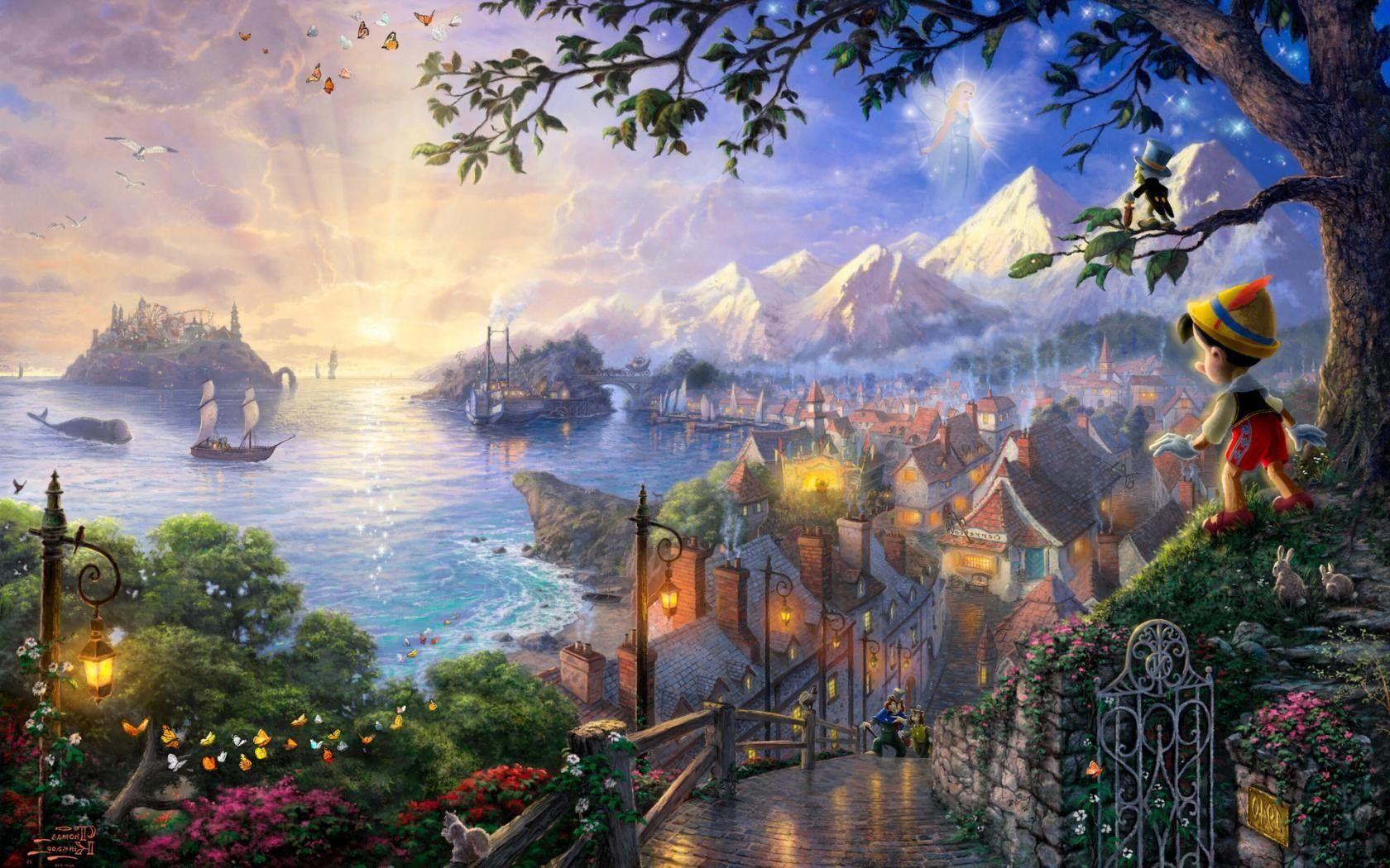 1680x1050 Pinocchio Walt Disney wallpaperx1050
