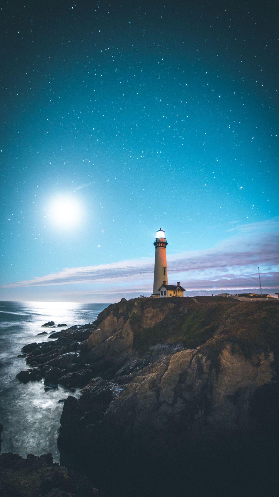 Night Lighthouse Wallpapers - Top Free Night Lighthouse Backgrounds