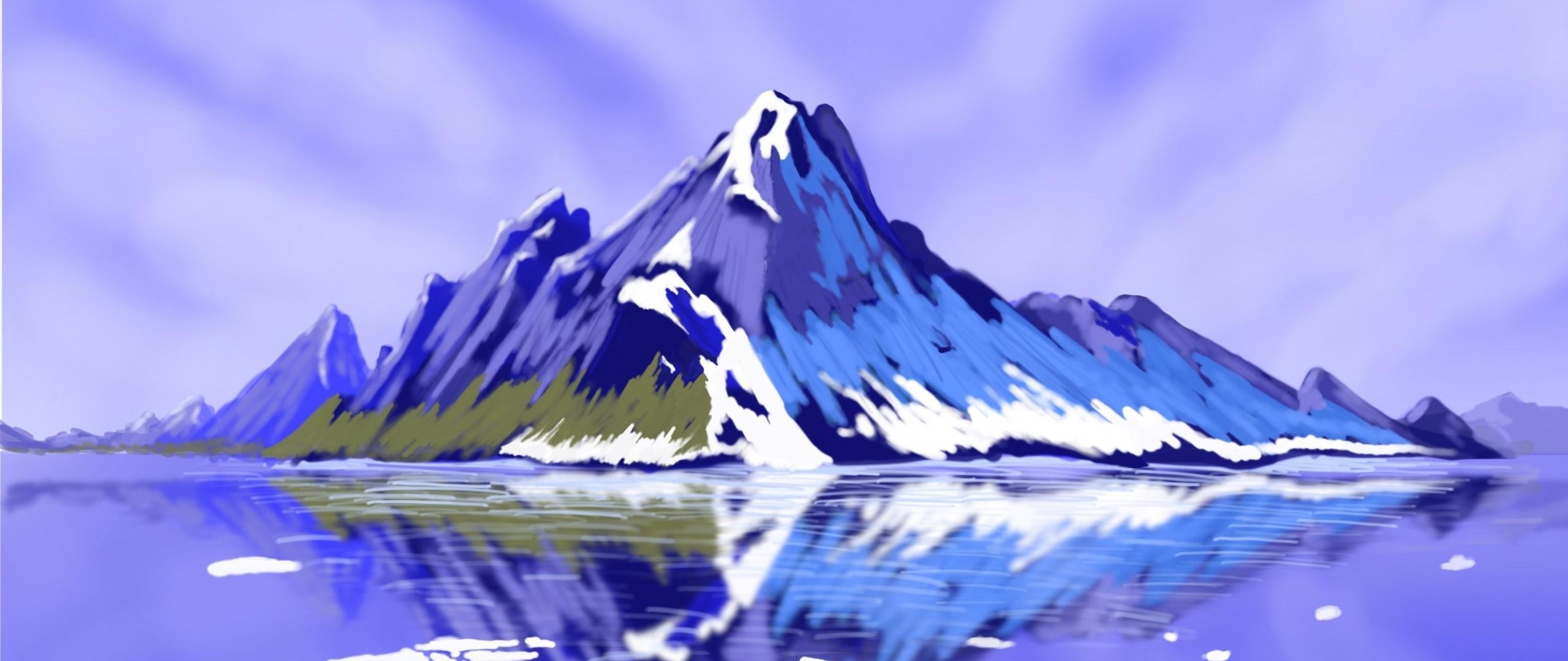 2560x1080 Mountains Digital Art 2560x1080 Resolution Wallpaper, HD Artist 4K Wallpaper
