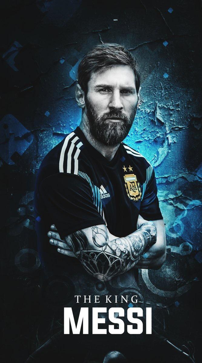 667x1199 Messi Wallpaper