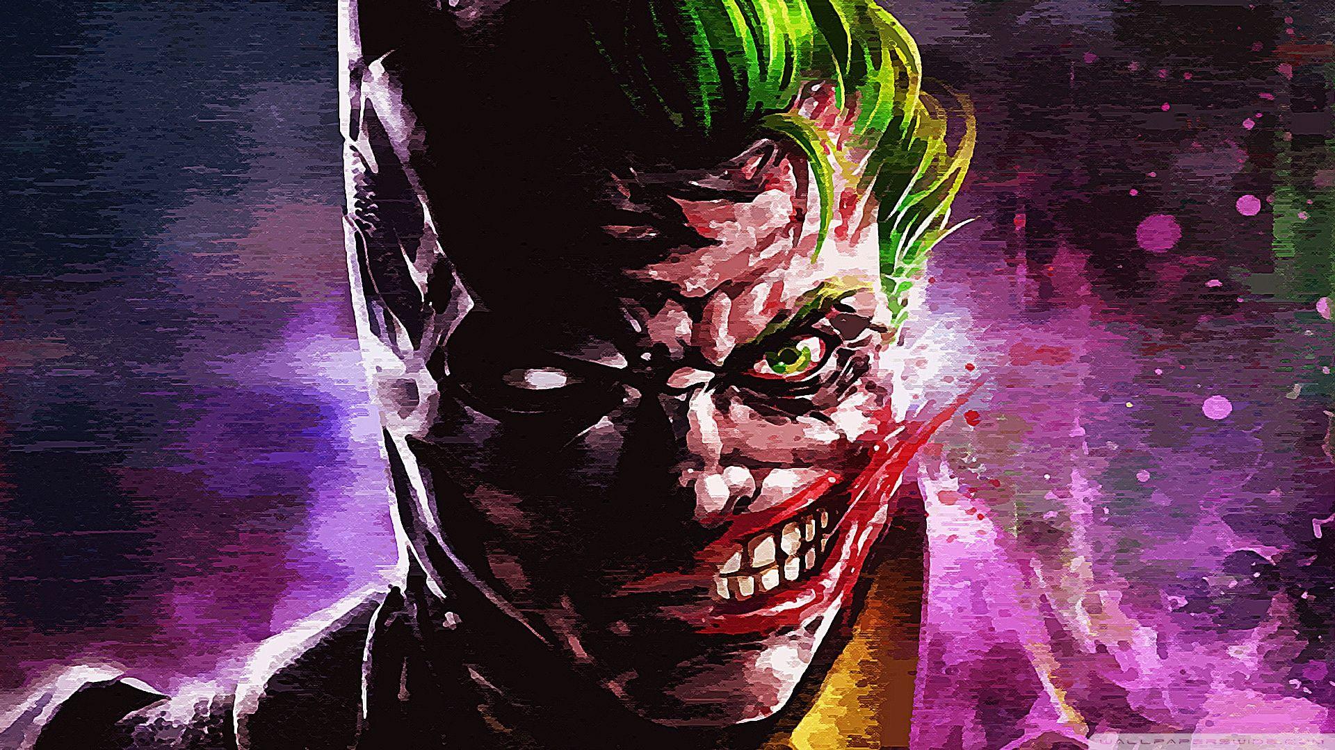 1920x1080 Batman V Joker Desktop Wallpaper