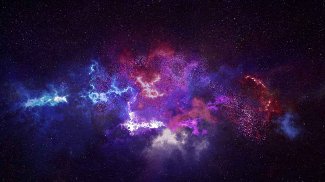 1366x768 Download wallpaper 1366x768 outer space, galaxy, constellation tablet, laptop HD background