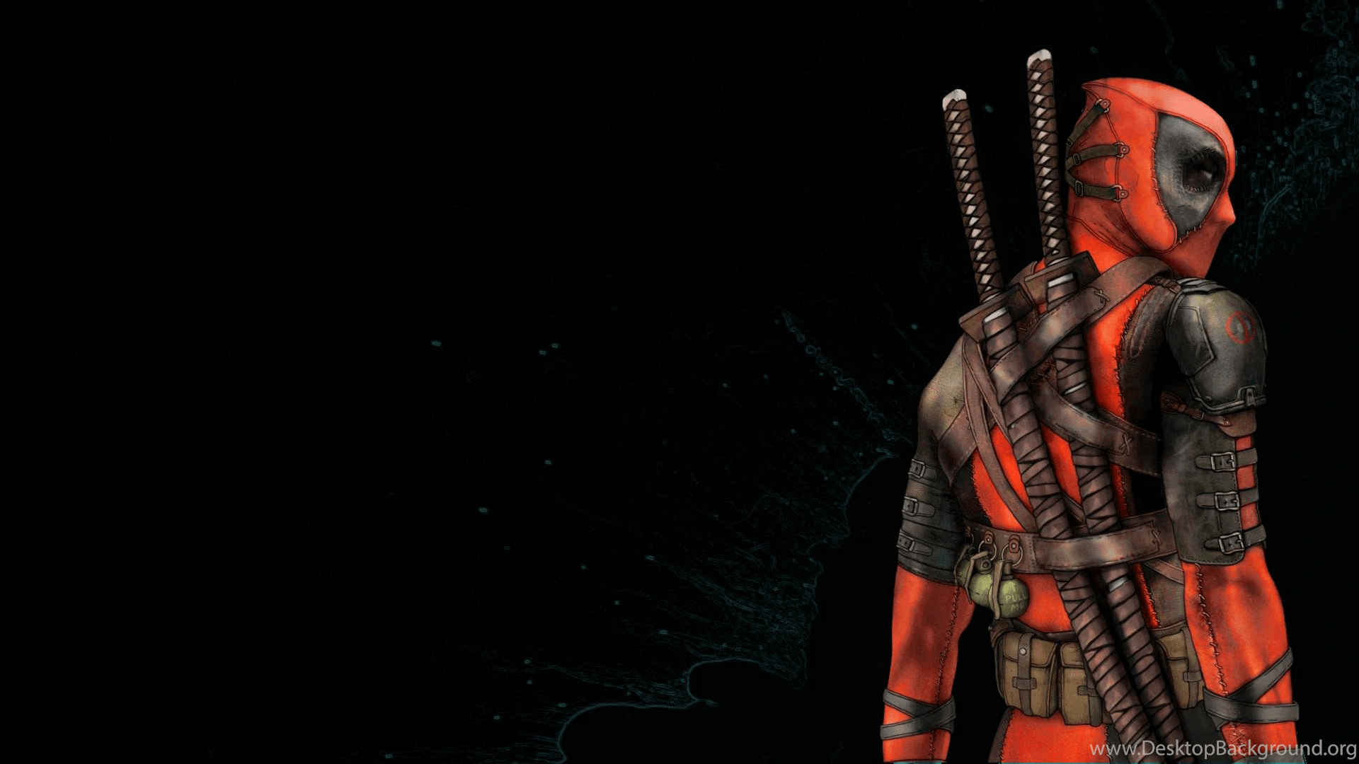 1920x1080 Deadpool With Swords Art Wallpaper HD. Free Desktop Background. Desktop Background