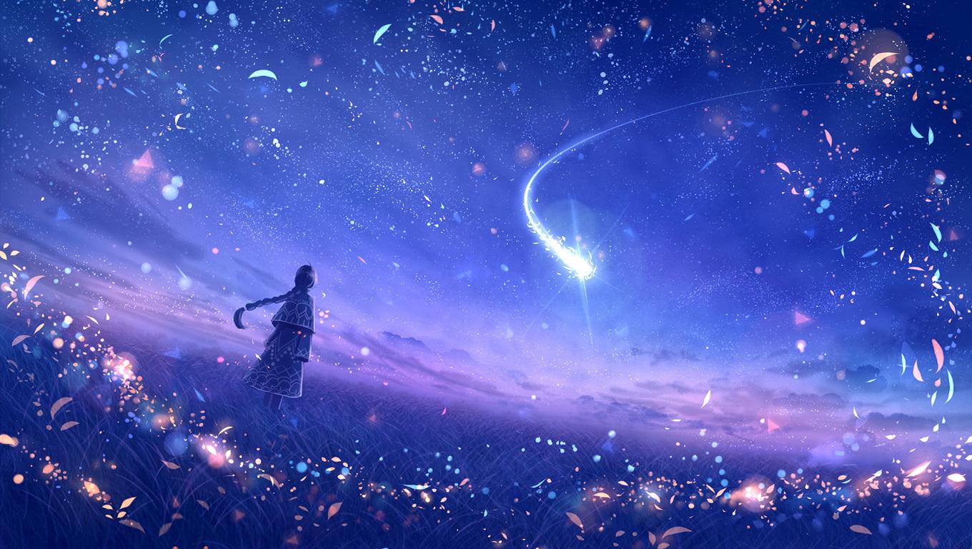 1360x768 Anime Original Dreamy Constellations Artwork Laptop HD HD 4k Wallpaper, Image, Background, Photo and Picture