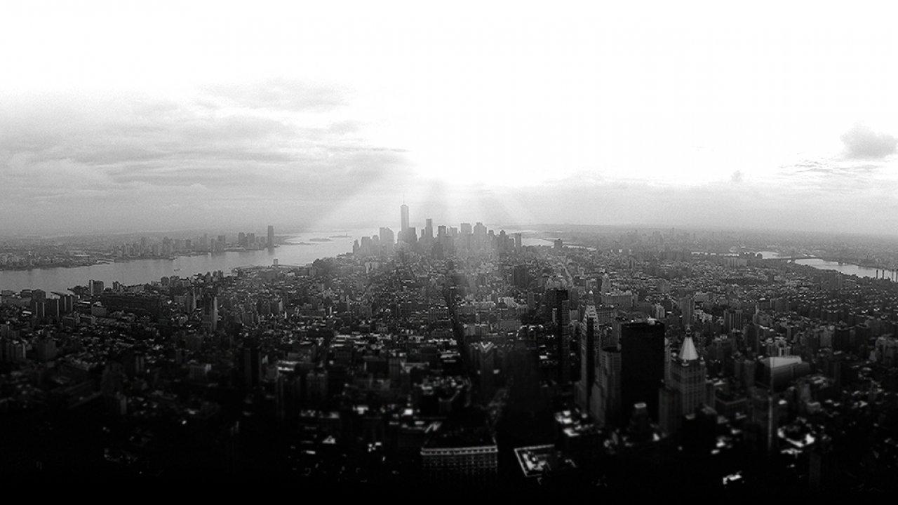1280x720 Black, And, White, City, Skyline, Buildings, HD City And White Wallpaper Landscape