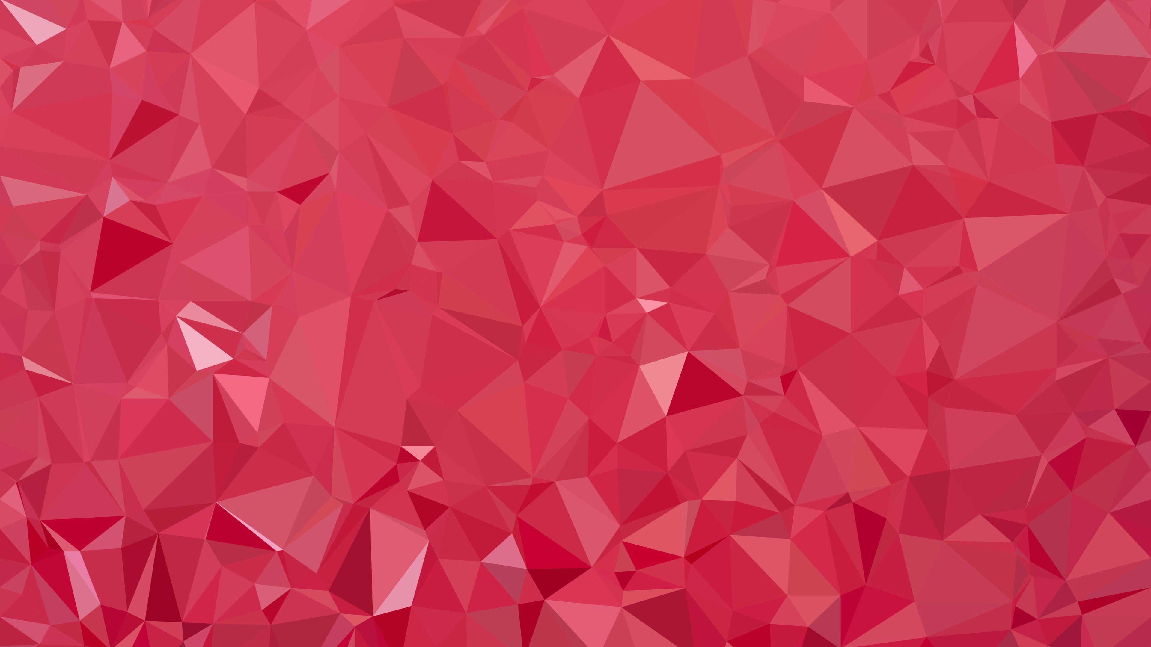 3840x2160 Shape Polygon Triangle Geometric Triangle Wallpaper, Polygon Wallpaper, Hd Wallpaper, Geometry. Abstract Wallpaper, Red Picture, Geometric Triangle Wallpaper