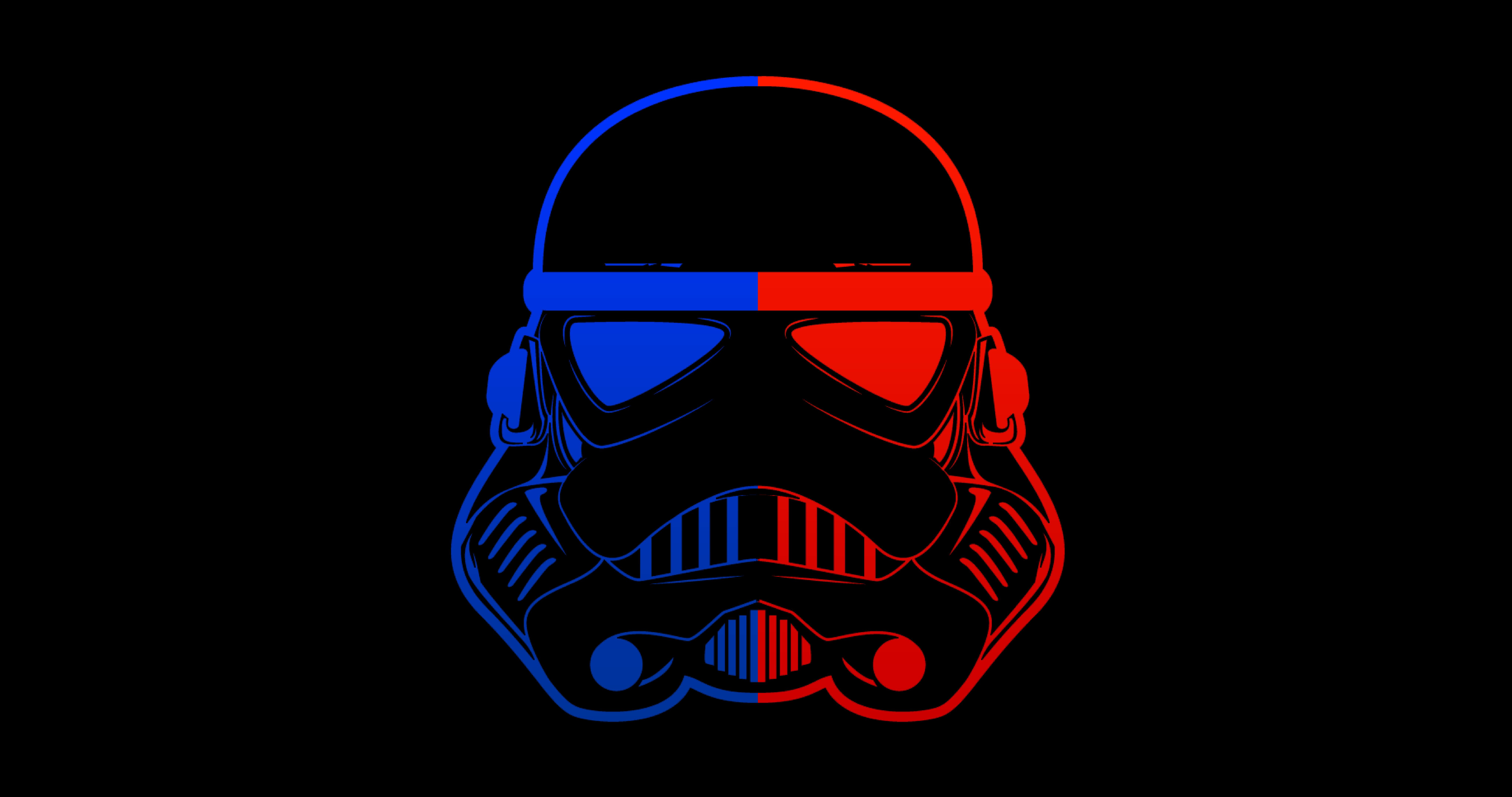 8192x4320 Stormtrooper Blue Red Mask Minimal 8k 8k HD 4k Wallpaper, Image, Background, Photo and Picture