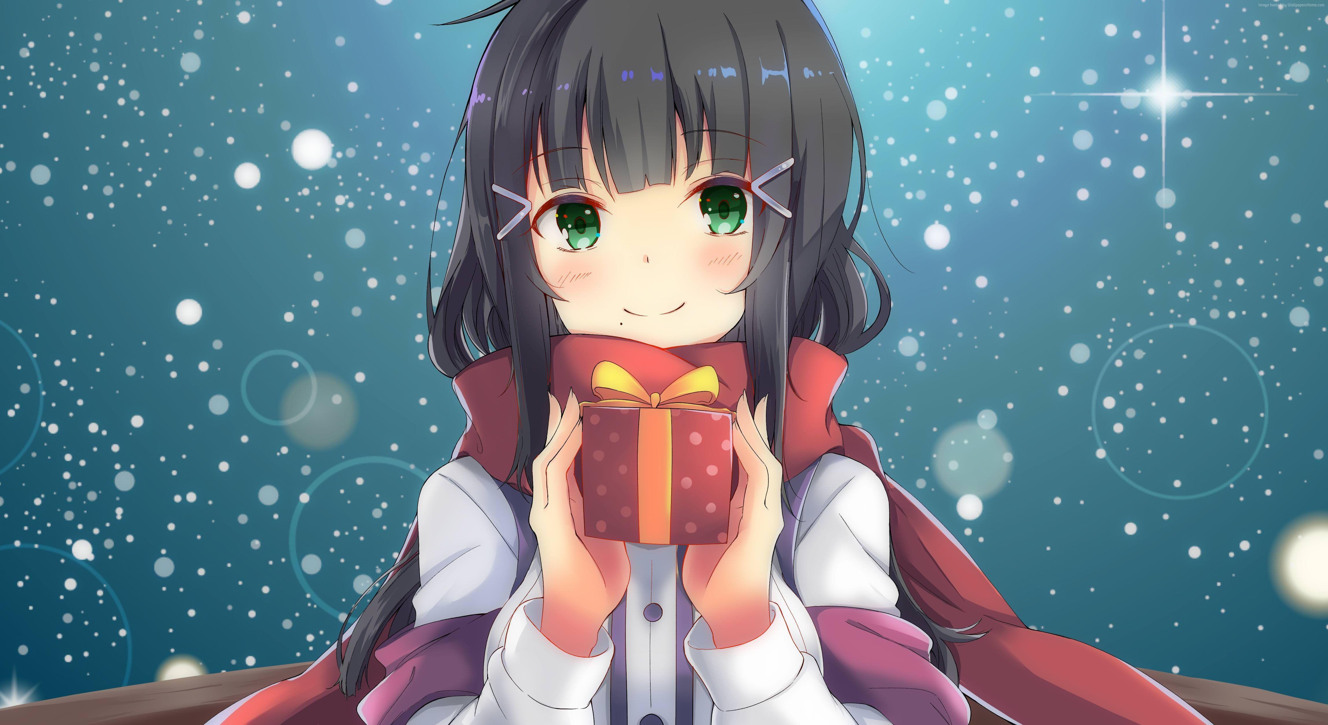 4588x2507 Christmas 4k Anime Wallpaper