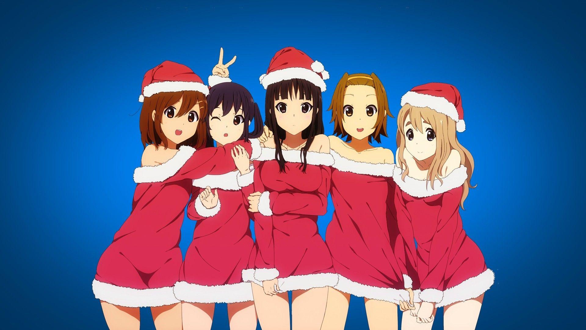 1920x1080 Kawaii Christmas Anime Wallpaper