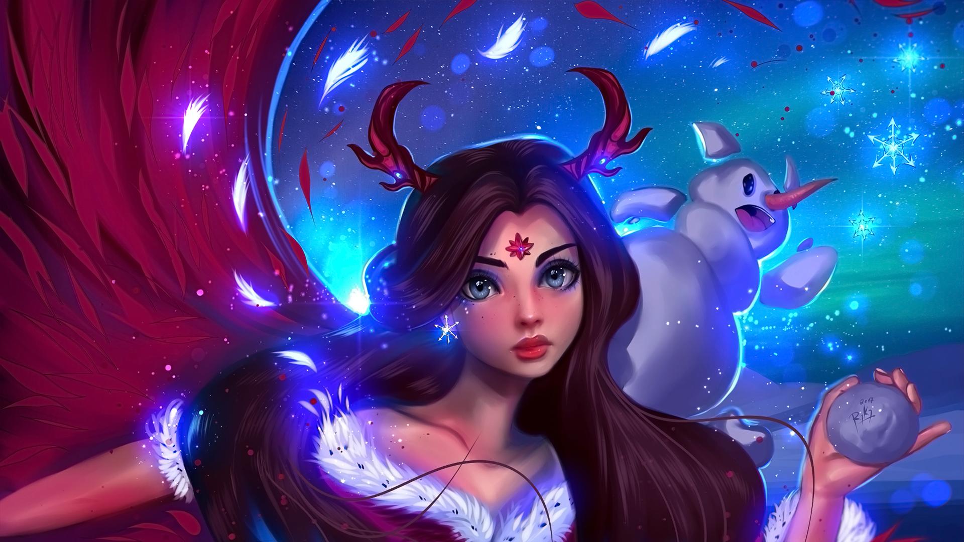 1920x1080 Anime Girls Christmas