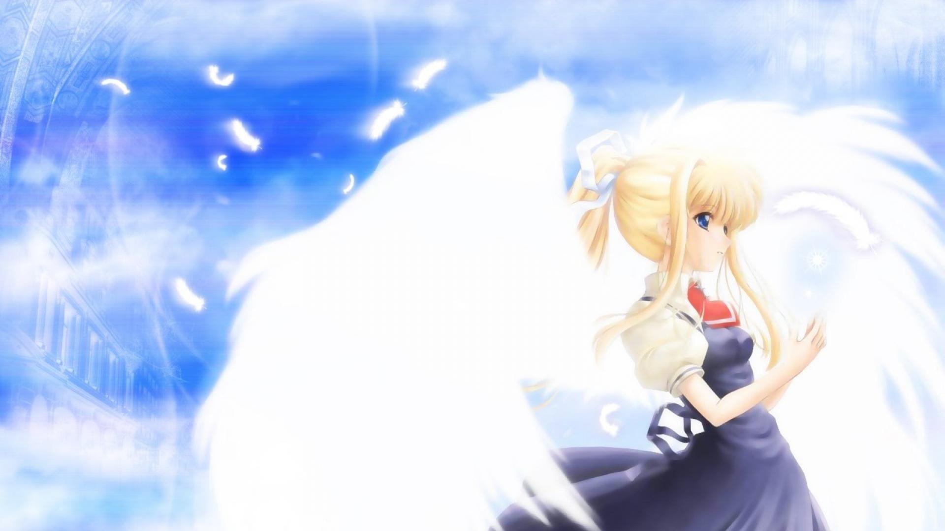 1920x1080 Anime angel girl wallpaper