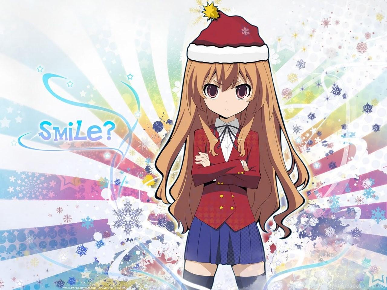 1280x960 Cute Anime Girl Christmas Wallpaper HD Desktop Background