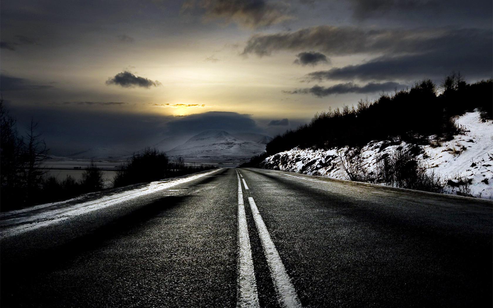 1680x1050 Dark Highway High Definition Wallpaper 18009