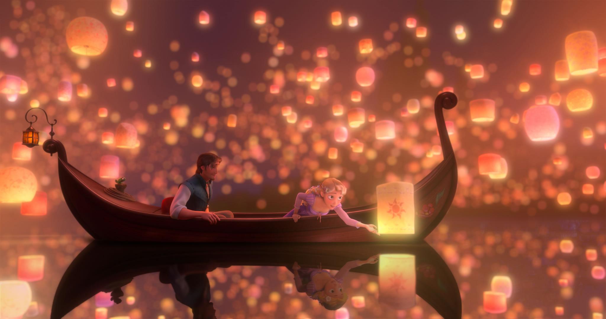 2048x1080 HD Disney Tangled Background