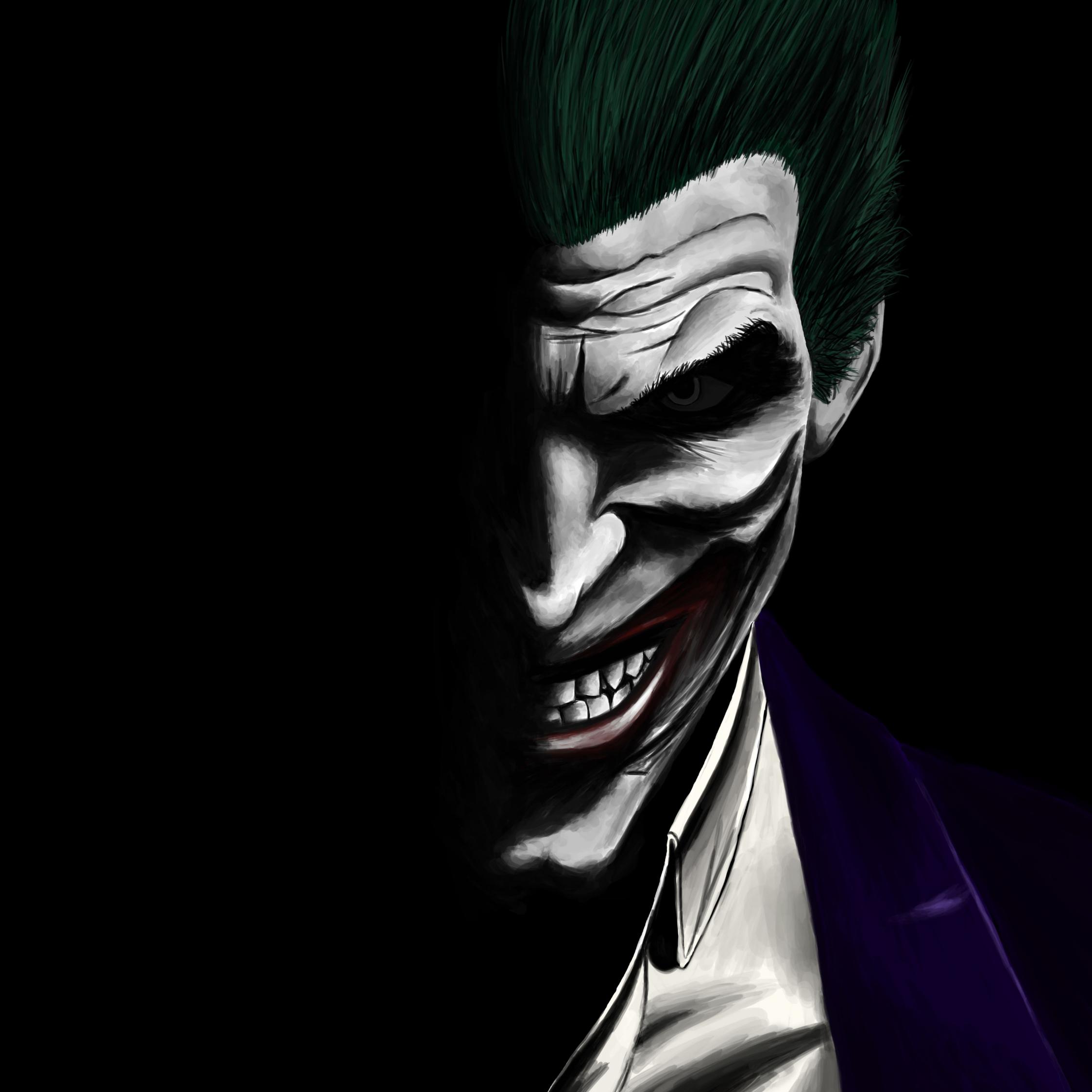 2248x2248 Download 2248x2248 wallpaper joker, dark, dc comics, villain, artwork, ipad air, ipad air ipad ipad ipad mini ipad mini 2248x2248 HD image, background, 8534