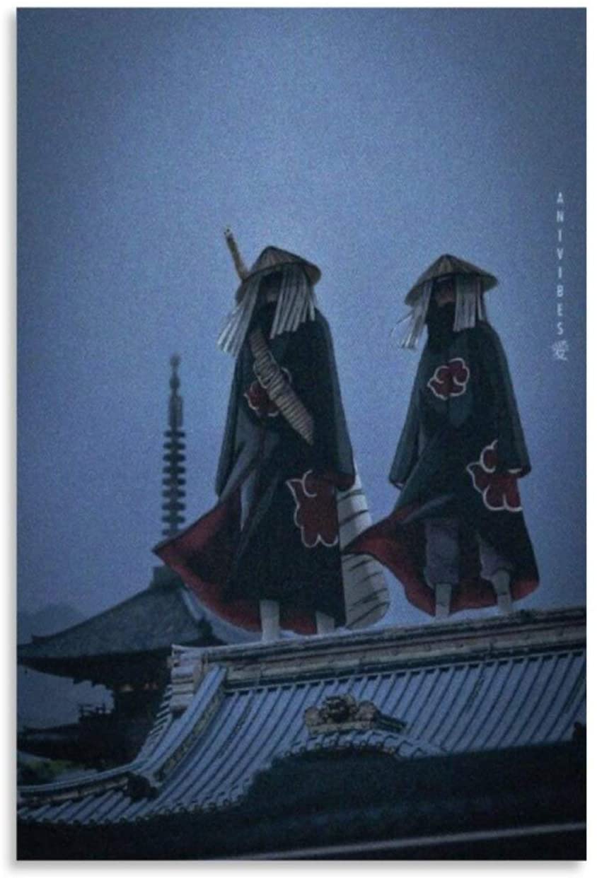 844x1242 Jianshen Itachi Uchiha and Kisame Canvas Art Poster and Wall Art Picture Print Modern Family Bedroom Decor Posters 20x30inch(50x75cm): Everything Else