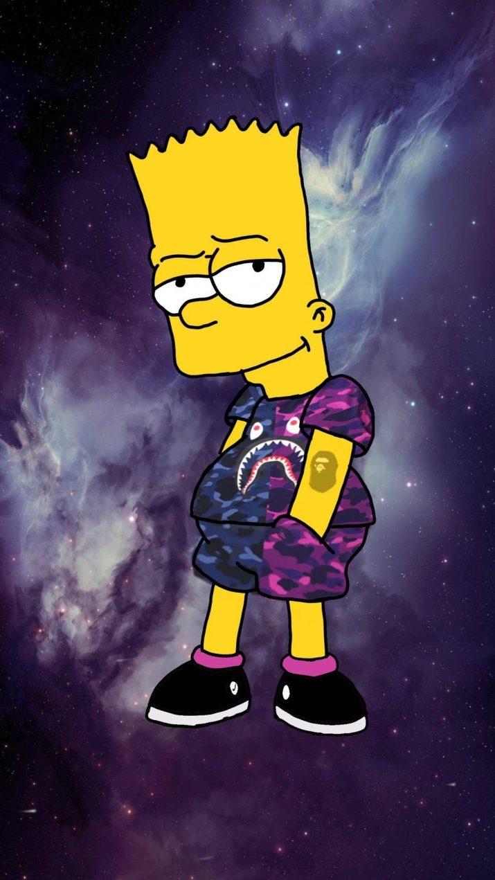 715x1271 Bart Simpson Wallpaper