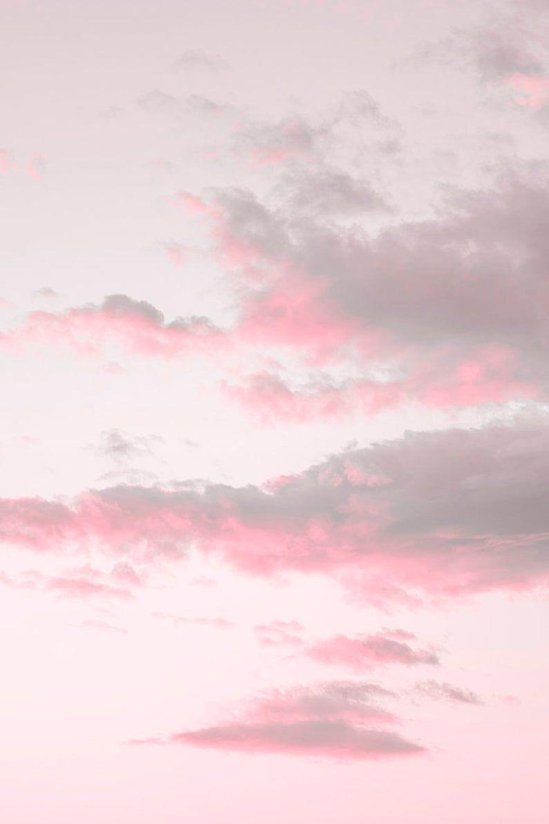 794x1191 Cloud Print Cloud Photography Pink Sunset Print Printable Sky Printable Print Large Wall Art Instant Download Sunset Pastel Digital Print. Clouds photography, Pink sunset, Large wall art