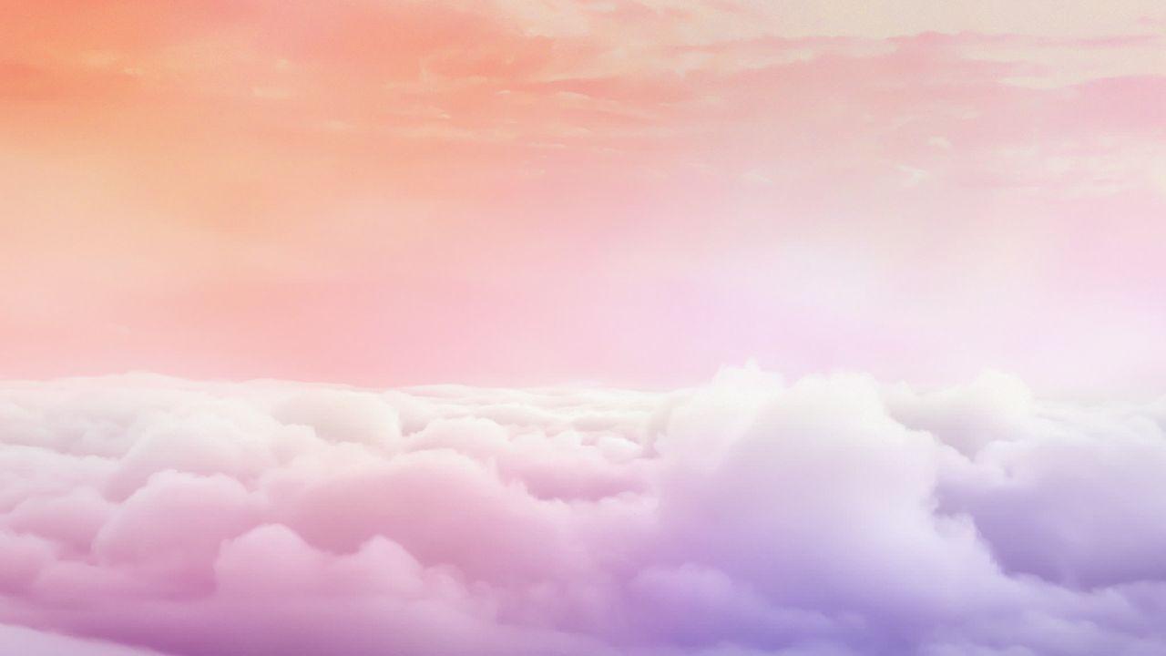 1280x720 Pink Cloud Computer Wallpaper