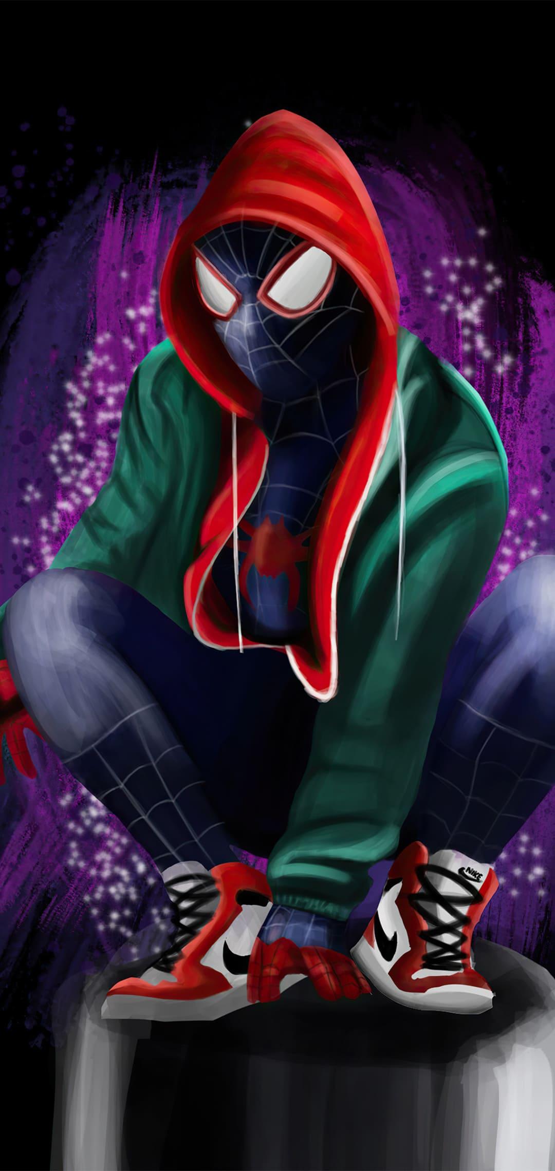 1080x2280 Miles Morales Wallpaper Spider Man Miles Morales Background