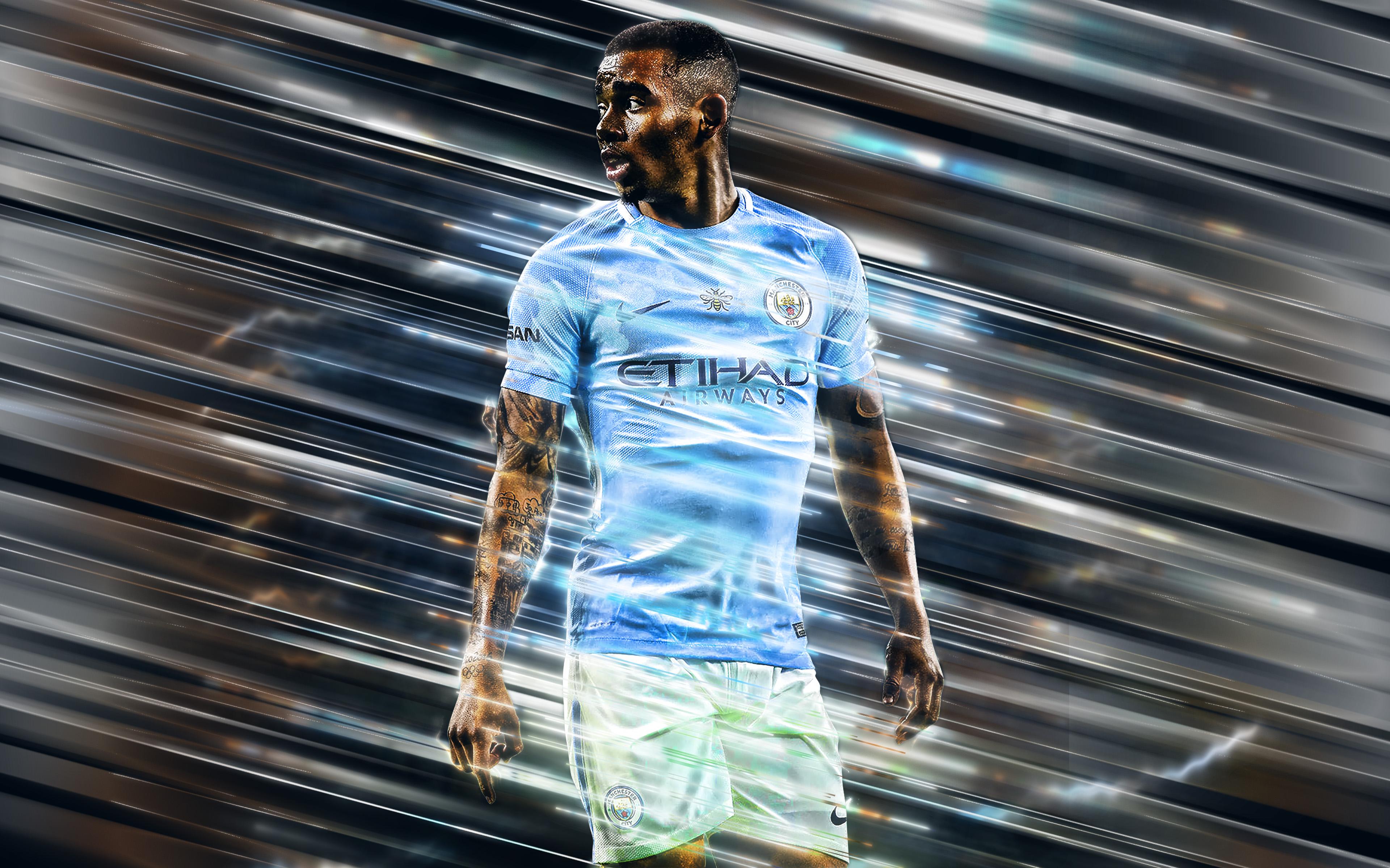 3840x2400 Manchester City F.C., Brazilian, Soccer, Gabriel Jesus wallpaper