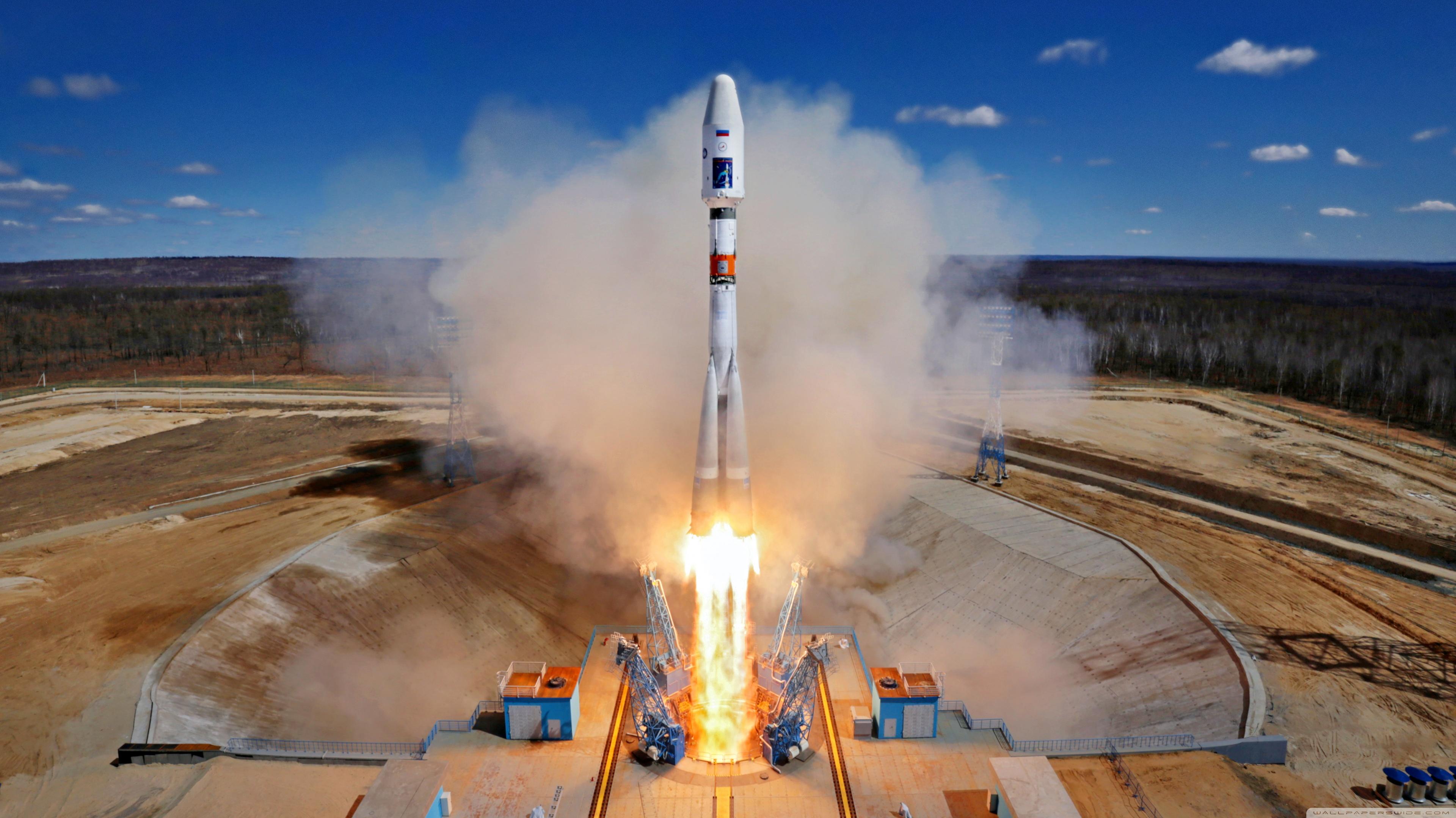 3840x2160 Soyuz rocket, Space Launch, Vostochny Cosmodrome Russia spaceport Ultra HD Desktop Background Wallpaper for 4K UHD TV : Widescreen & UltraWide Desktop & Laptop : Tablet