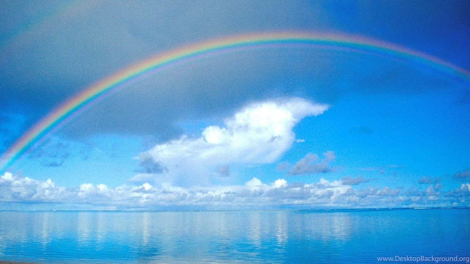 1600x900 Beach Rainbow Wallpaper Desktop Background