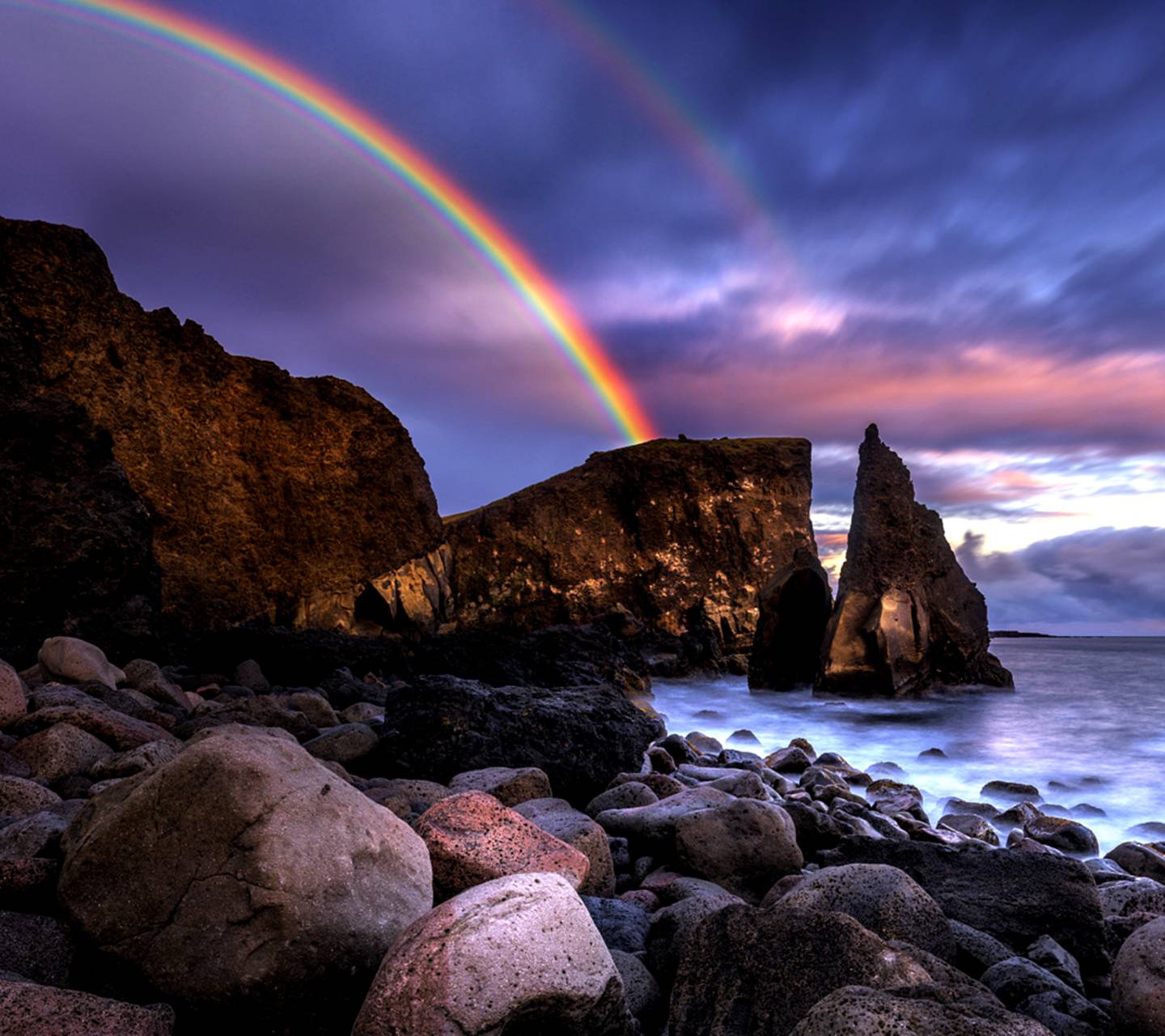 1440x1280 Download Rainbow At The Beach Wallpaper HD By Emily_Ann. Wallpaper