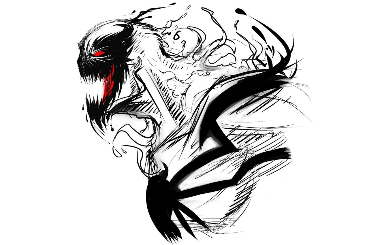 1332x850 Wallpaper Colors, White, Black, Comics, Art, Marvel, Anti Venom, Anti Venom, Symbiote, Symbiote Image For Desktop, Section арт