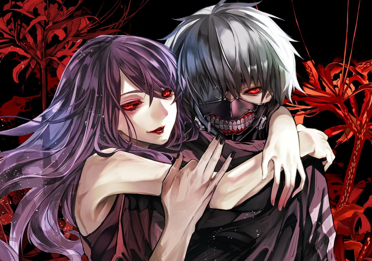 1280x900 Desktop Wallpaper Tokyo Ghoul, Anime Couple, HD Image, Picture, Background, Vtozgw