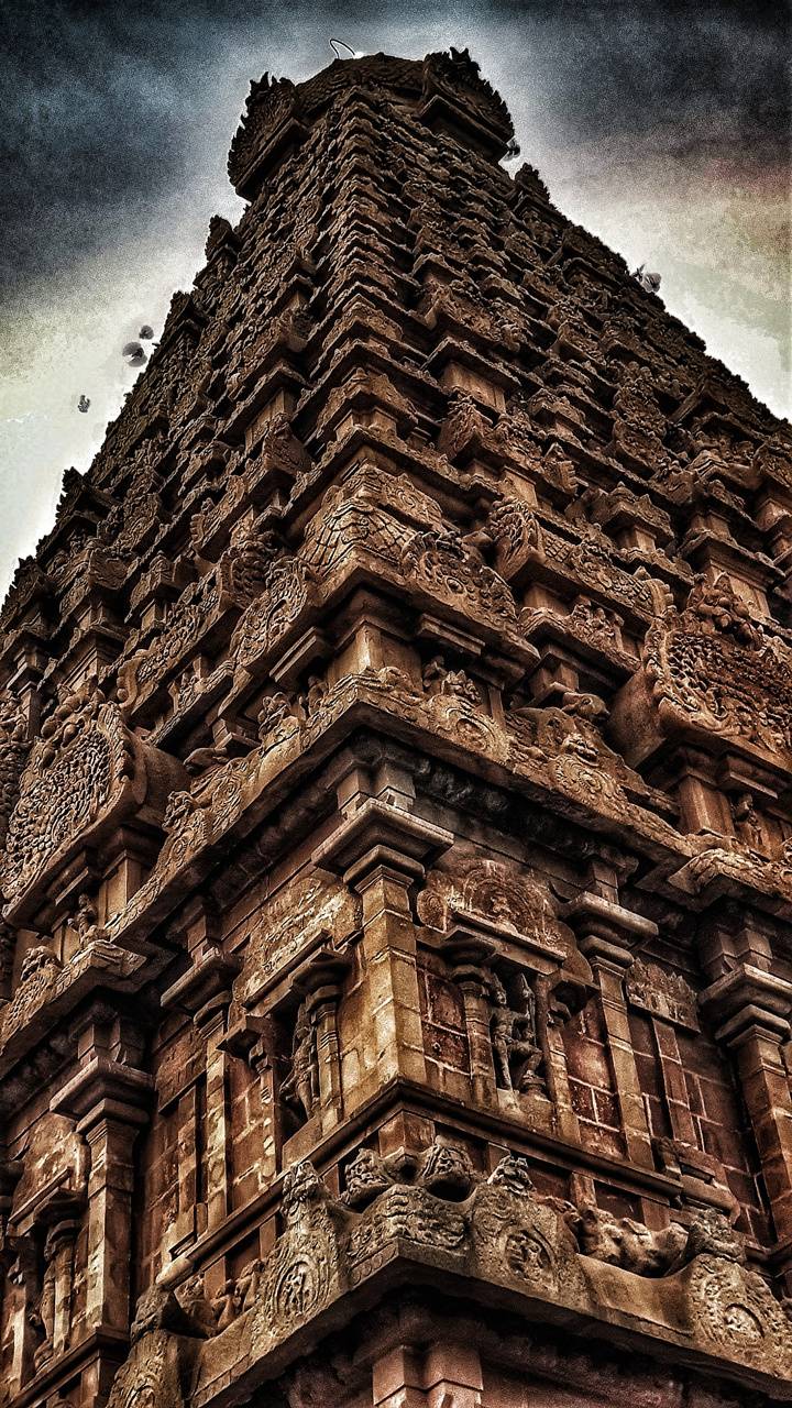 720x1280 Big Temple Tanjore wallpaper